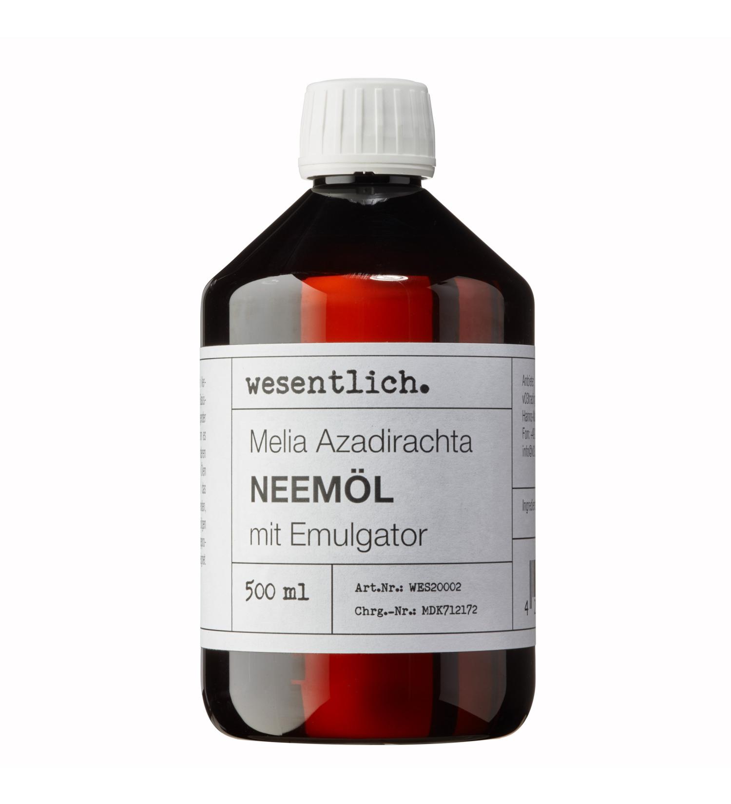 Buy Essential Neem Oil with Emulsifier - 500ml Ready to Use for Quick and Effective Results - International Shipping Available - Buy Online on SooperMarket.com