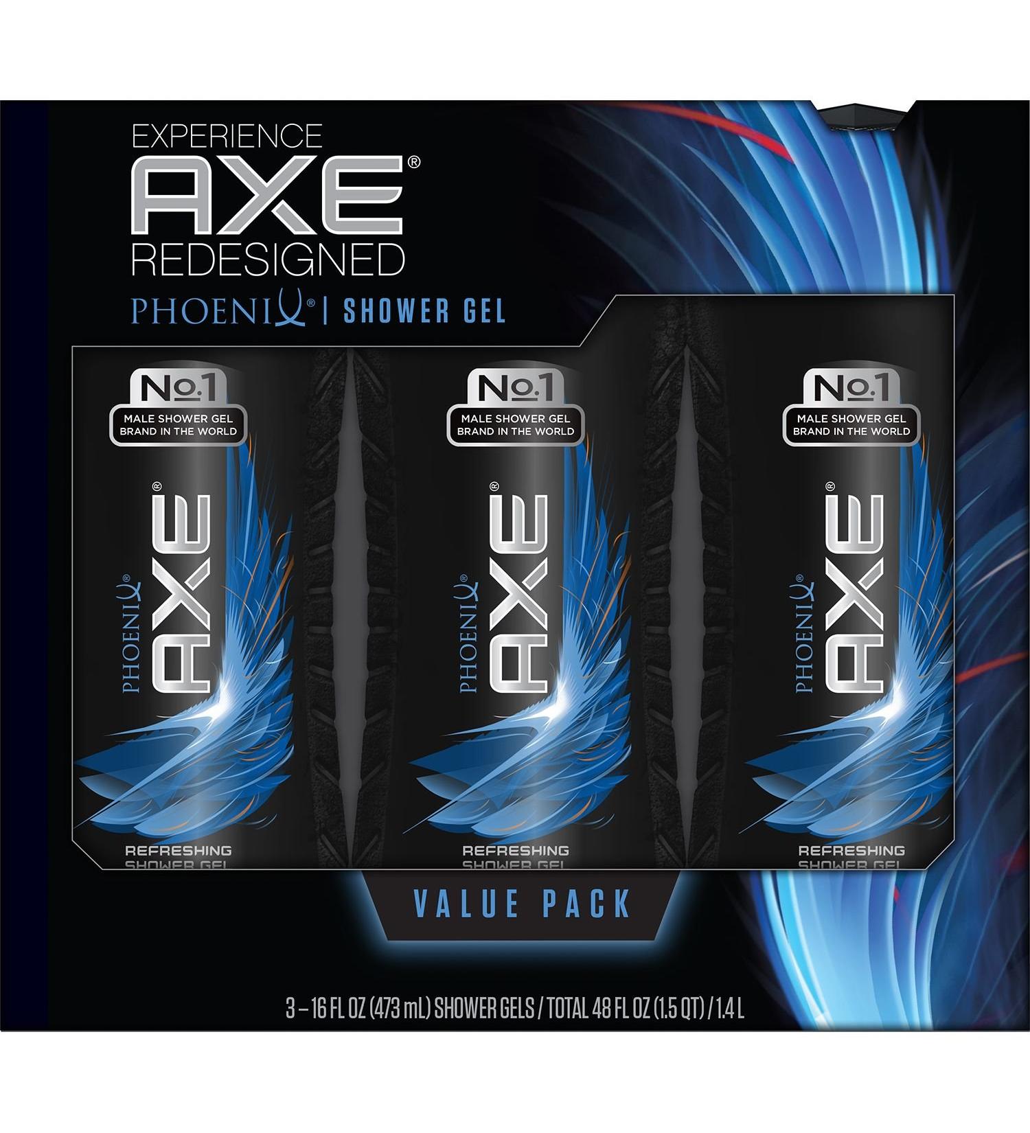 AXE Revitalizing Shower Gel - Phoenix - 16 fl. oz. - 3 pk.