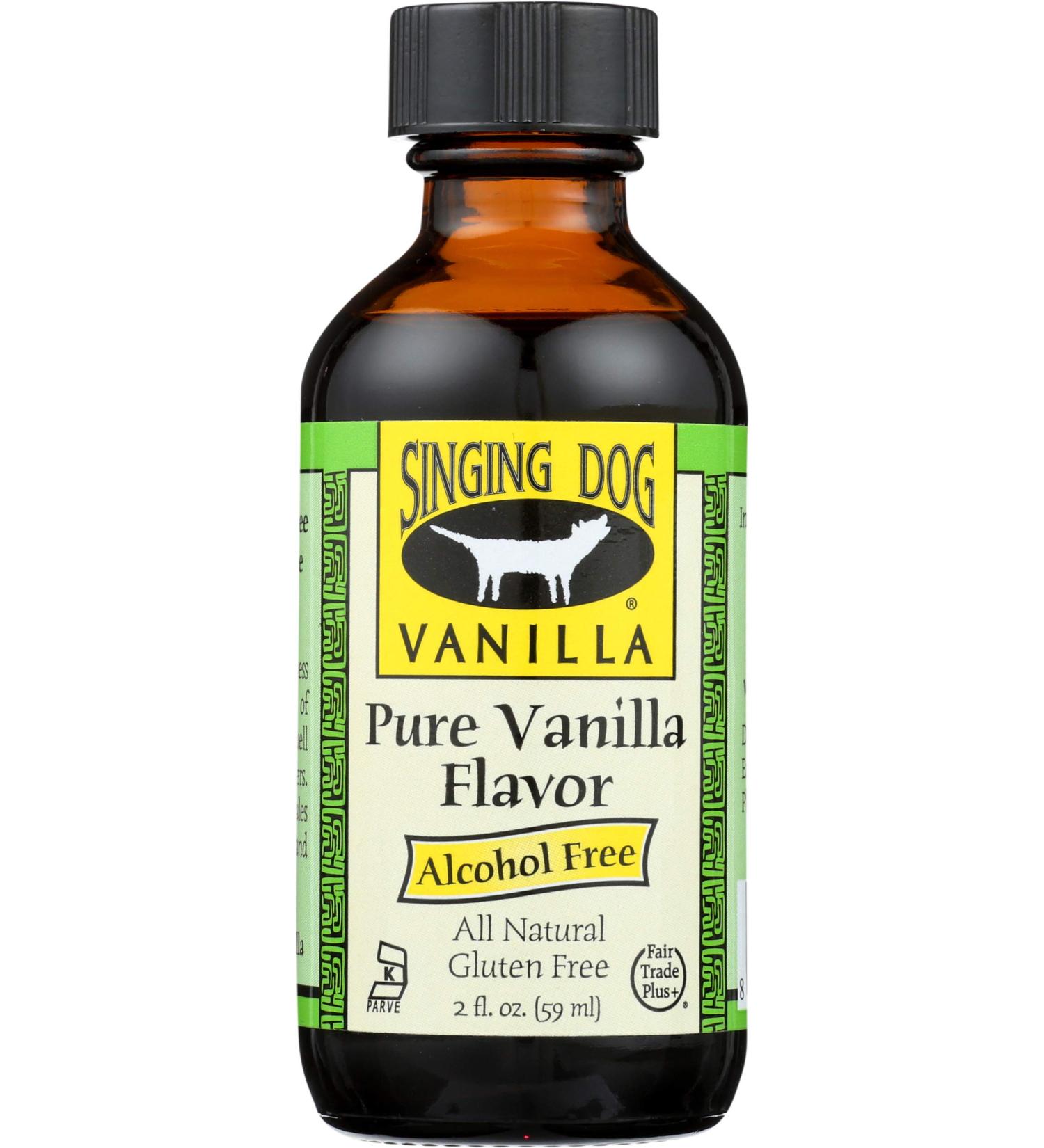 Singing Dog Vanilla Alcohol-Free Pure Vanilla Flavor 2 Fl Oz Bottle - Pack of 1 - Buy Online on SooperMarket.com
