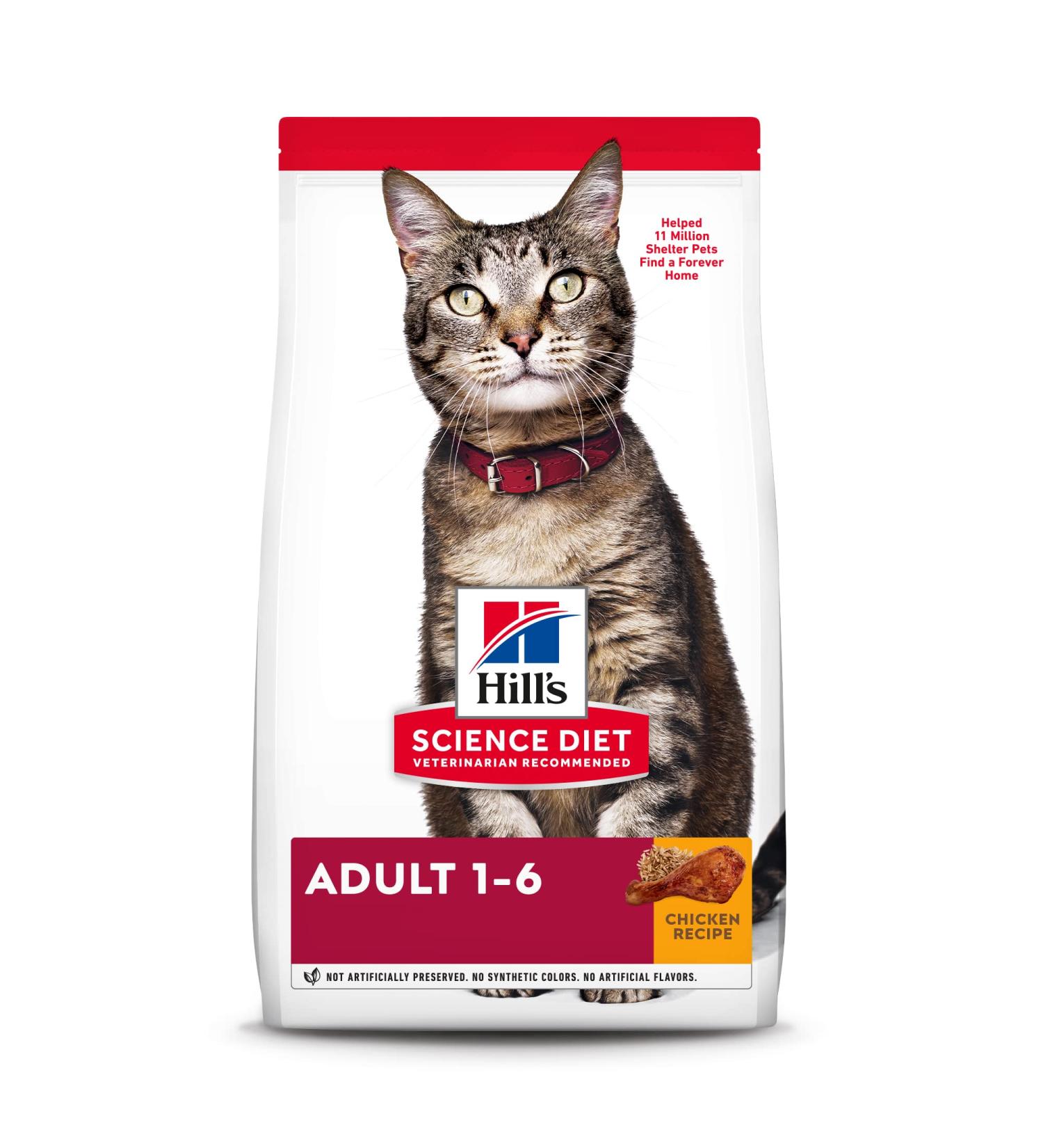 Hill's Science Diet Adult Chicken Recipe Dry Cat Food 7 lb - Pack of 1 - Buy Online on SooperMarket.com