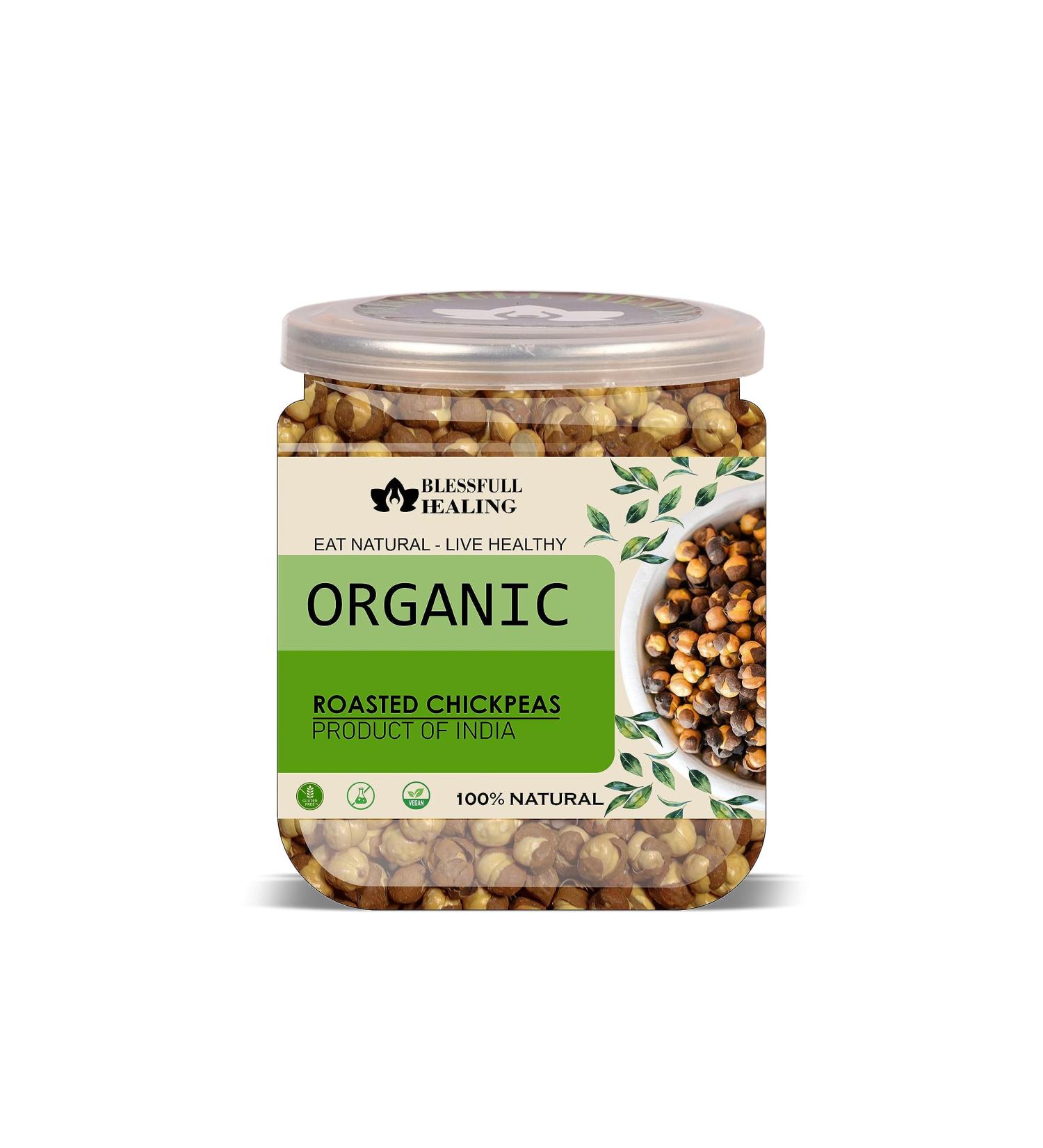 Blessfull Healing Organice Roasted Chickpeas 2 lb (907 Gram) - Buy Online on SooperMarket.com