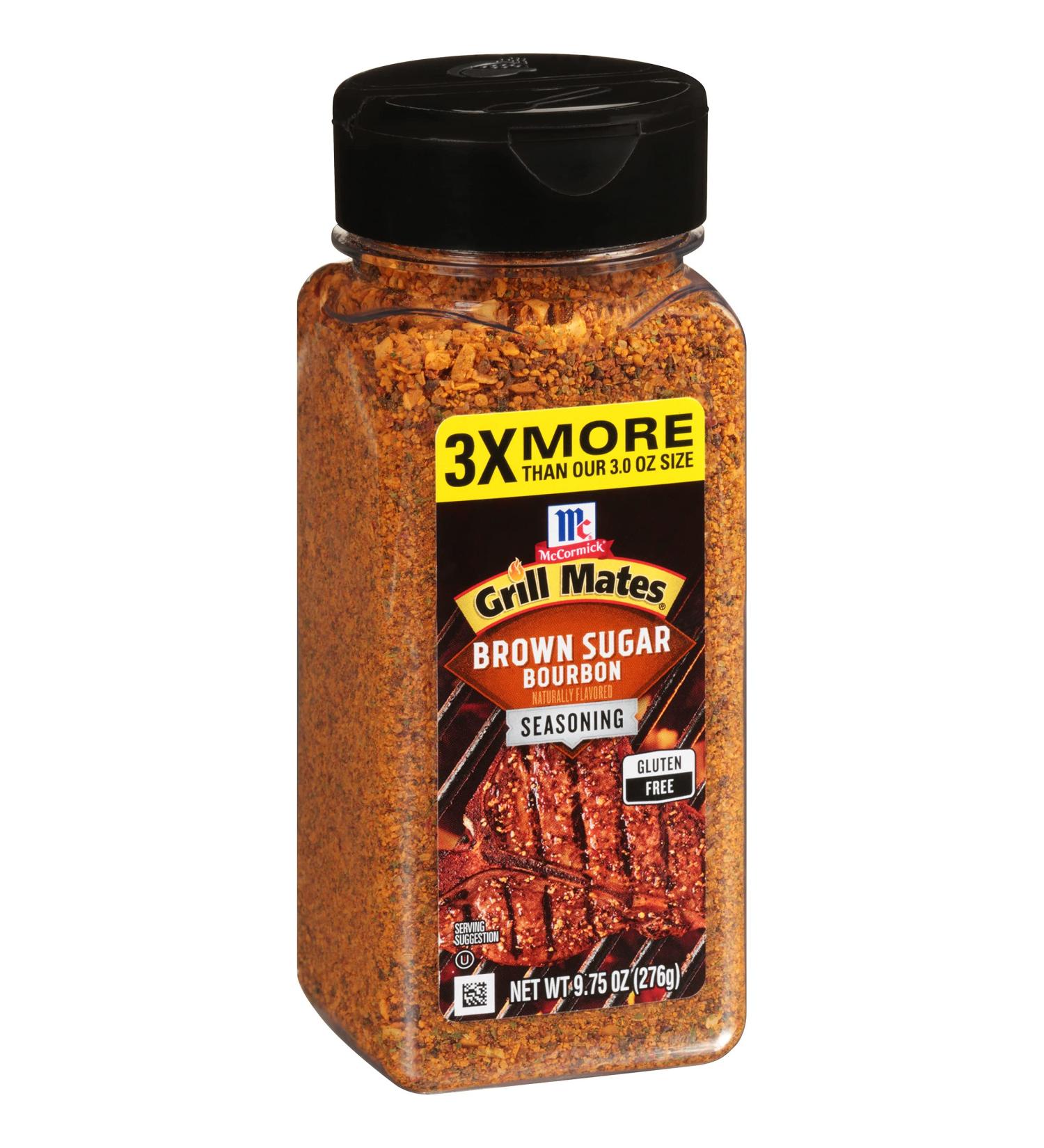 McCormick Grill Mates Brown Sugar Bourbon Seasoning 9.75 oz - BBQ Spice Blend (1 Pack) - Buy Online on SooperMarket.com