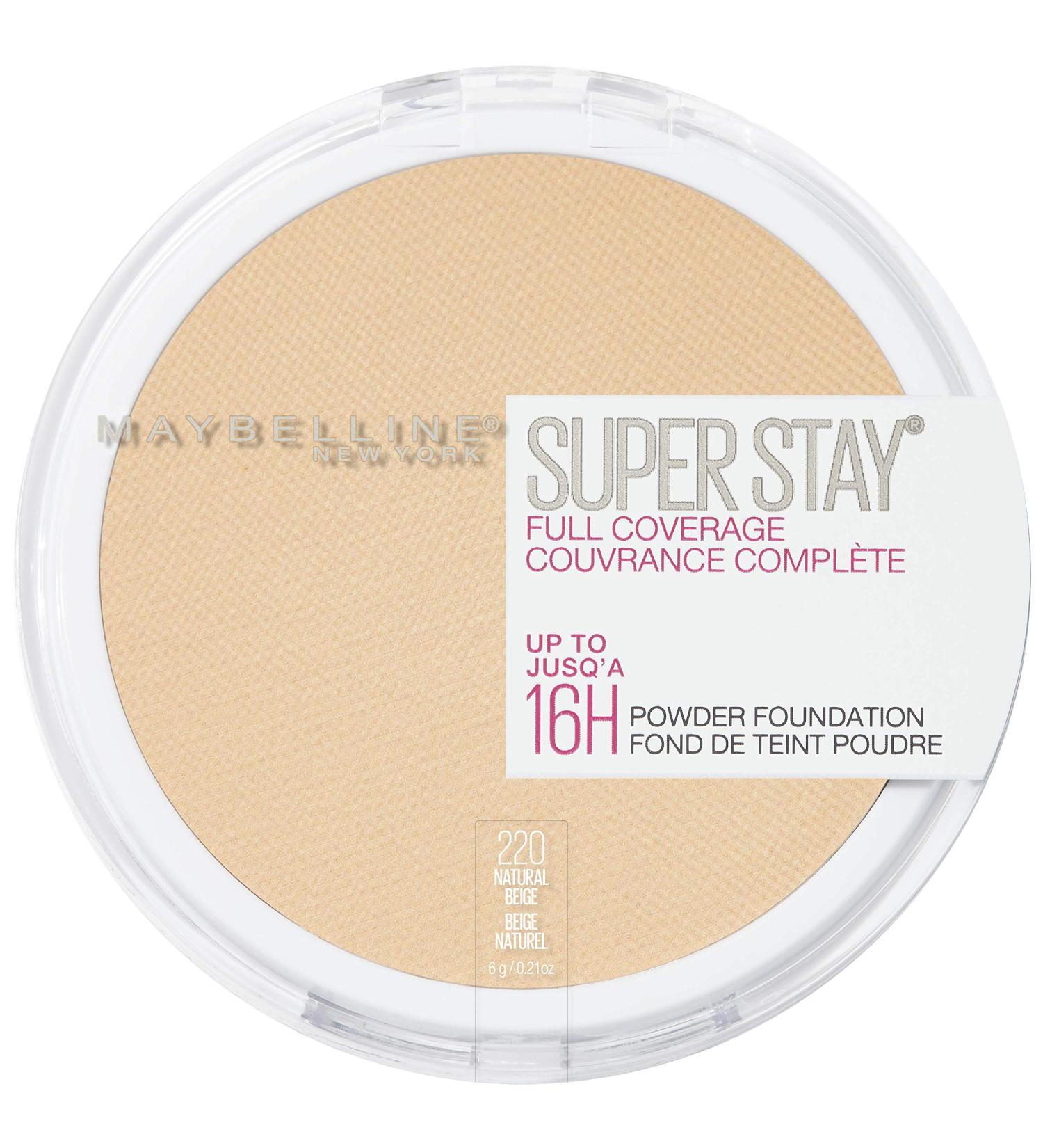 Maybelline Super Stay Powder Foundation - 220 Natural Beige | Full Coverage & Long-lasting - Buy Online on SooperMarket.com