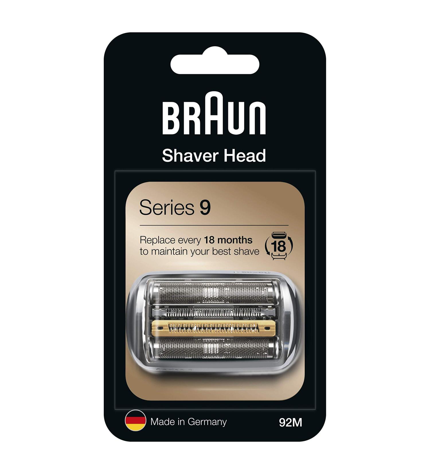 Braun Series 9 Electric Shaver Replacement Head - 92M - Compatible with 9290cc, 9291cc, 9370cc, 9293s, 9385cc, 9390cc, 9330s, 9296cc - Buy Online on SooperMarket.com