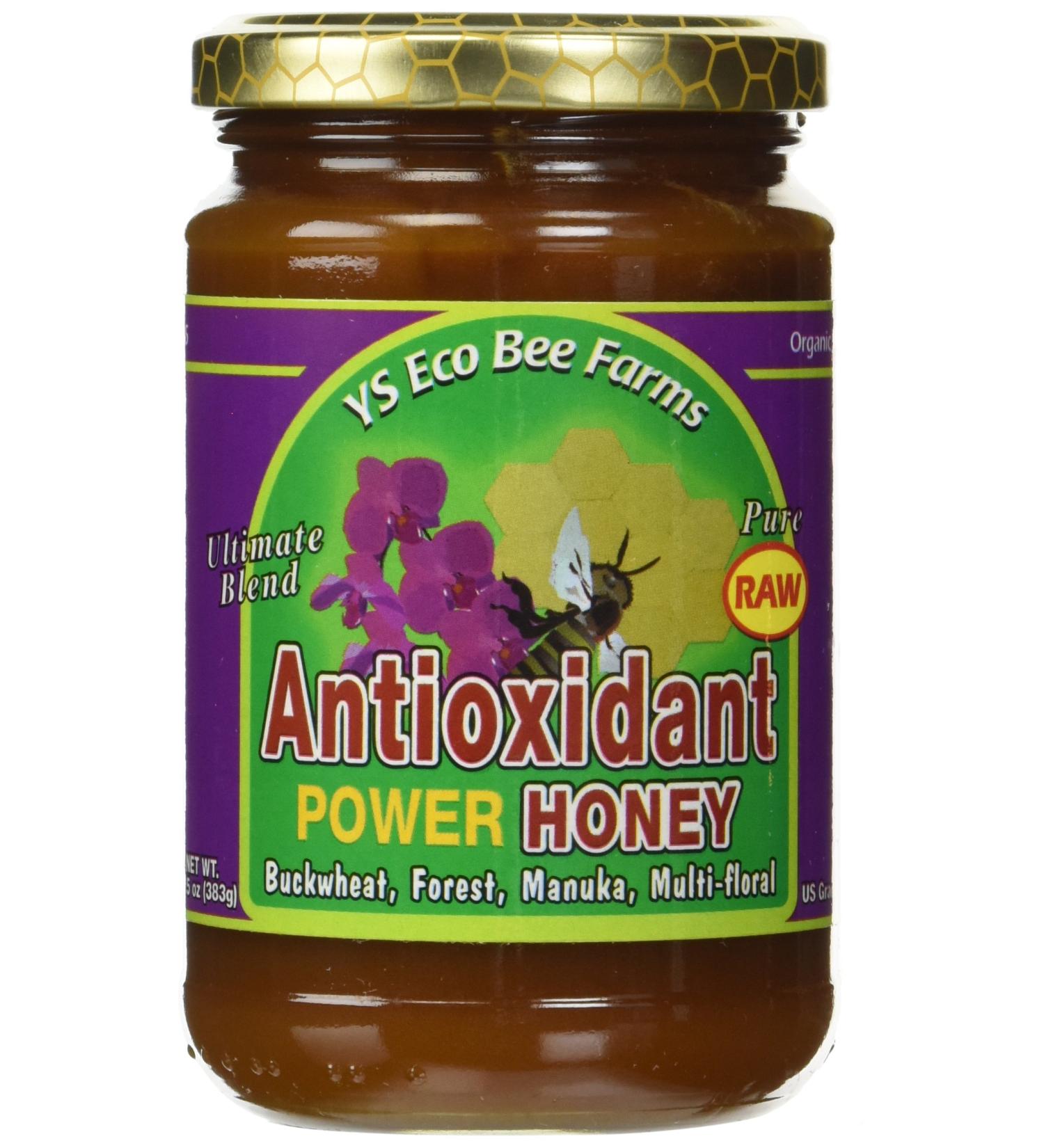 Y.S. Eco Bee Farms Antioxidant Power Honey - 13.5 oz (383 g) - Natural Health Boost - Buy Online on SooperMarket.com