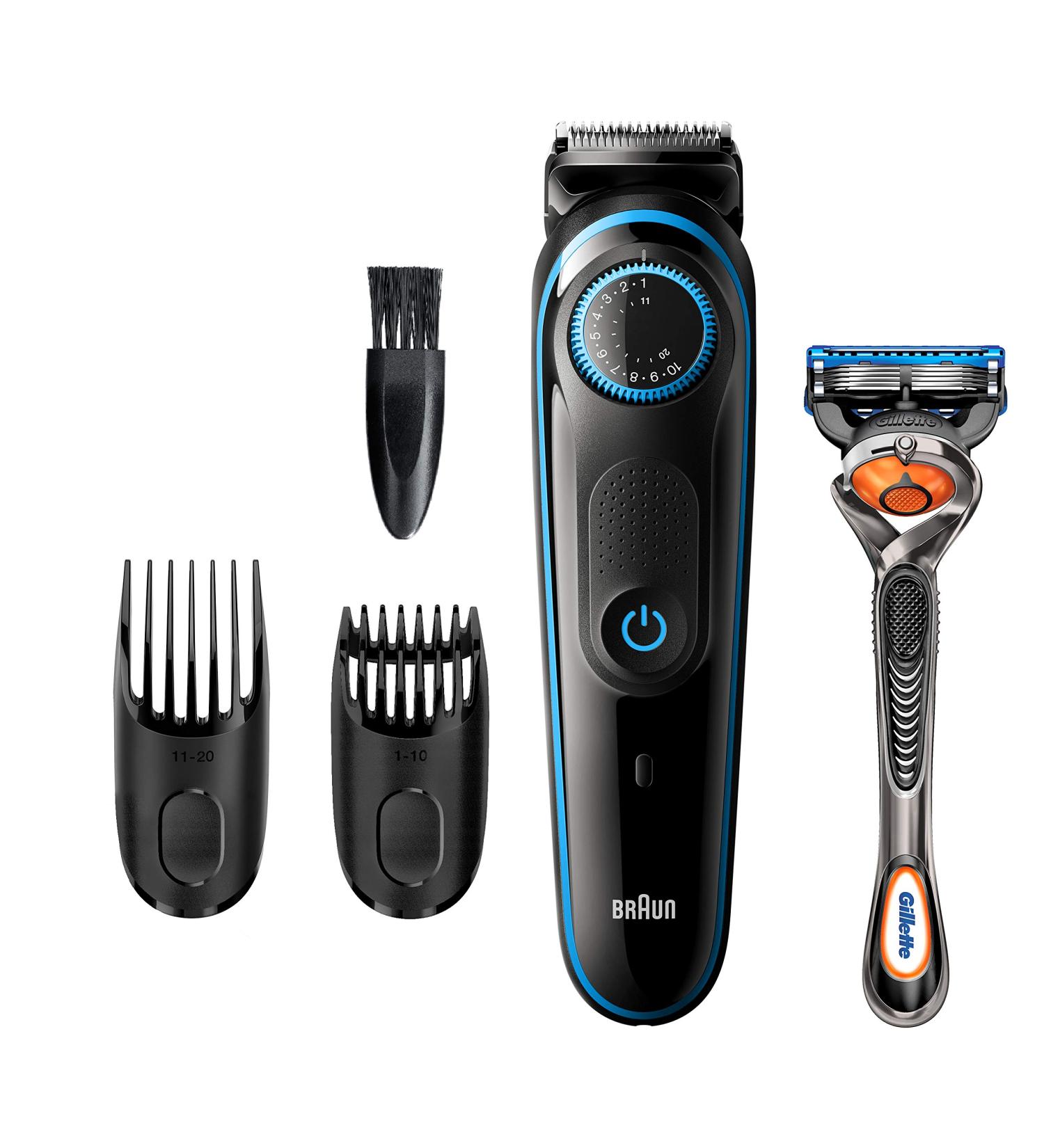 Braun Beard Trimmer BT5240 - Cordless & Rechargeable Hair Clippers for Men with Gillette ProGlide Razor - Buy Online on SooperMarket.com