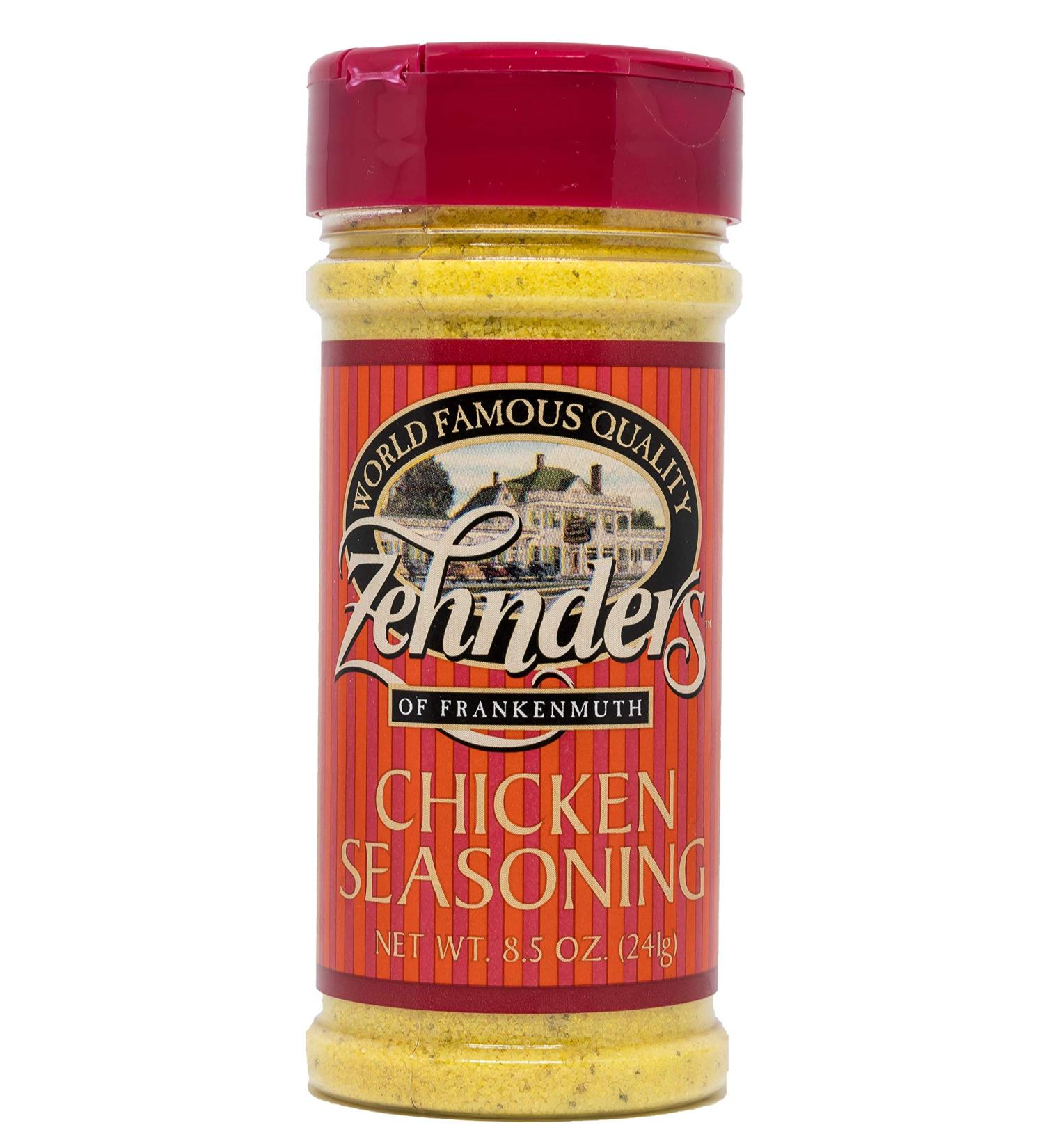 Zehnder's Chicken Seasoning (8.5 oz) - Authentic blend for flavorful chicken dishes - Buy Online on SooperMarket.com
