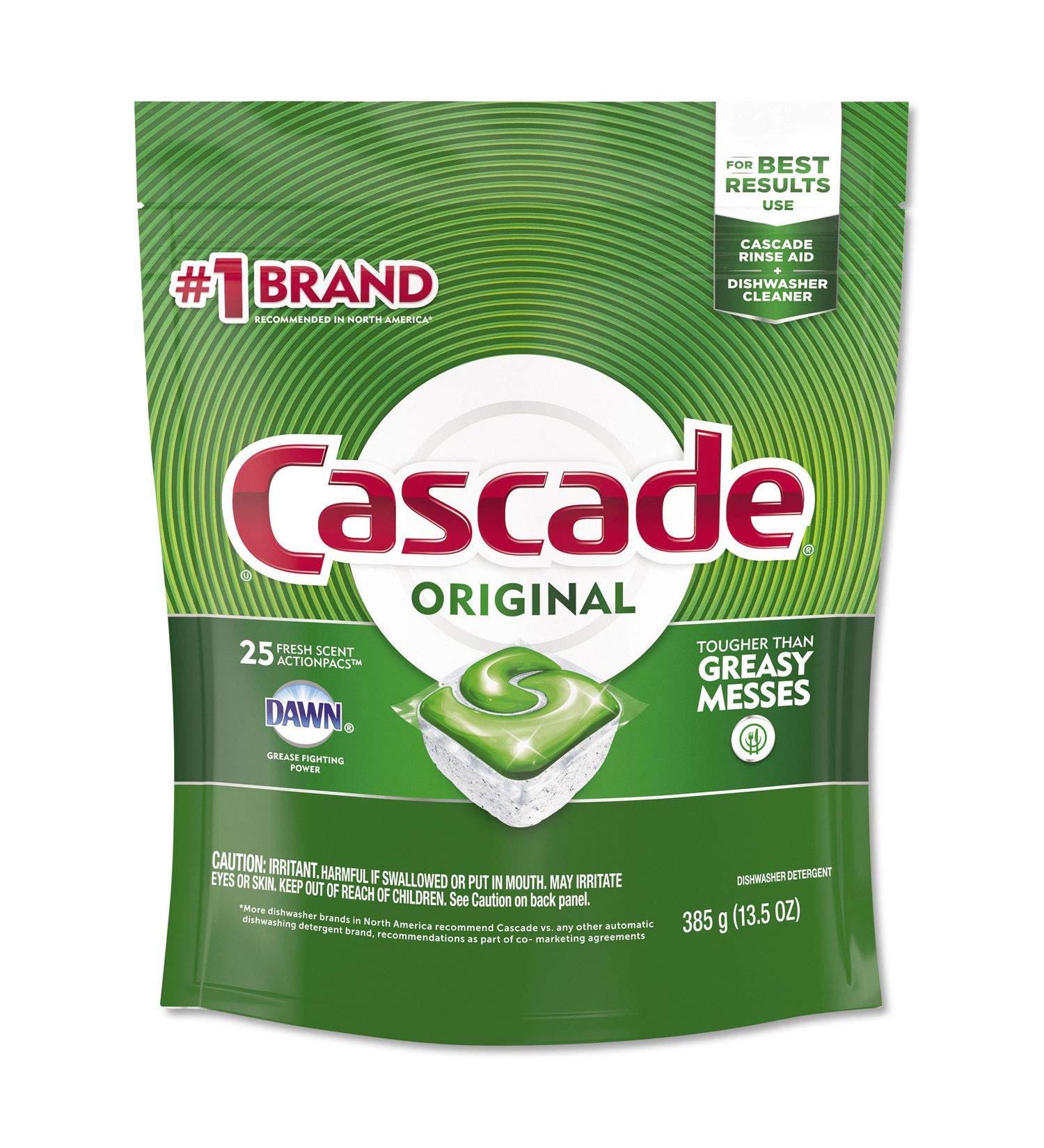 Procter & Gamble Cascade 25CT Action Pac - Bulk 5 Pack - International Shipping Available - Buy Online on SooperMarket.com