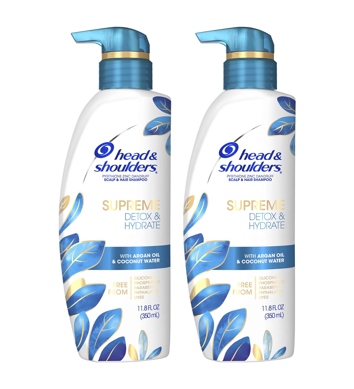 Head & Shoulders Detox and Hydrate Shampoo Twin Pack - 11.8 Fl Oz | International Shipping Available - Buy Online on SooperMarket.com