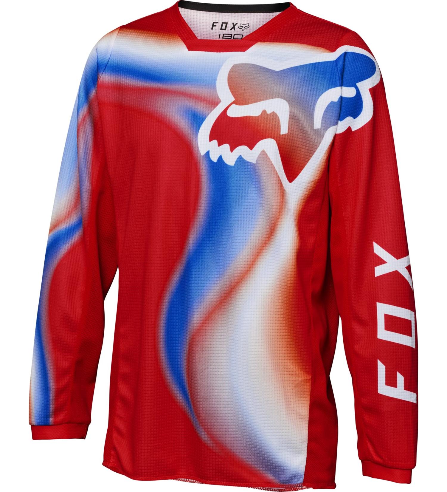 Fox Racing Unisex Kids 180 Toxsyk Jersey Shirt - M Red | Buy Internationally - Top Quality & Style - Buy Online on SooperMarket.com