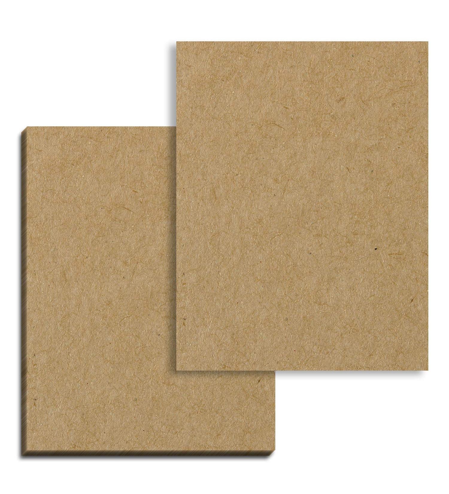 40 Sheets 300 GSM Brown Kraft Cardstock | 8.5 x 11 inches | Heavyweight (110 lb. Cover) - Buy Online on SooperMarket.com