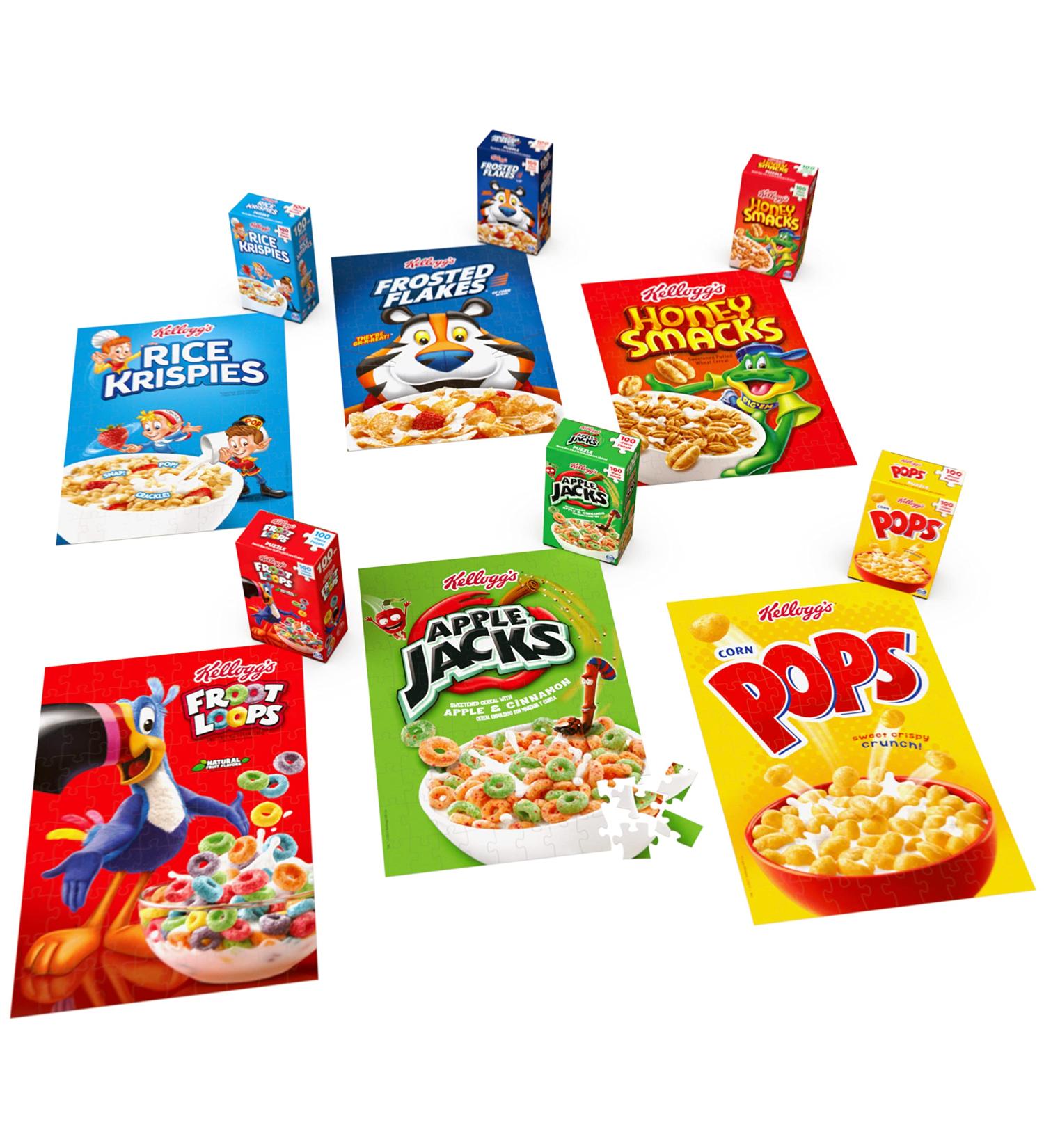 Kellogg's Fun Pack Puzzles: 6 Square Cereal Boxes Bundle - Gift Set of Froot Loops, Frosted Flakes & More for Kids and Adults (Aged 4+) - Buy Online on SooperMarket.com