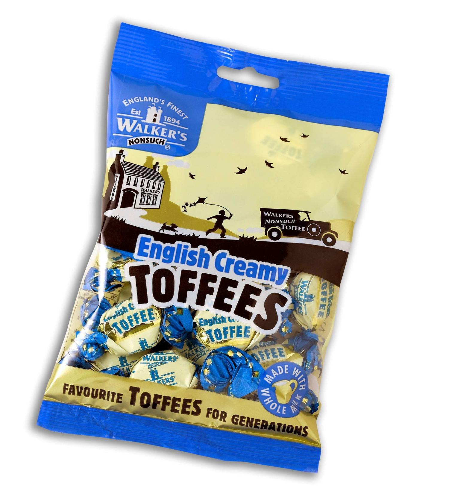 Walkers ENGLISH CREAMY TOFFEE 12 x 150 grams