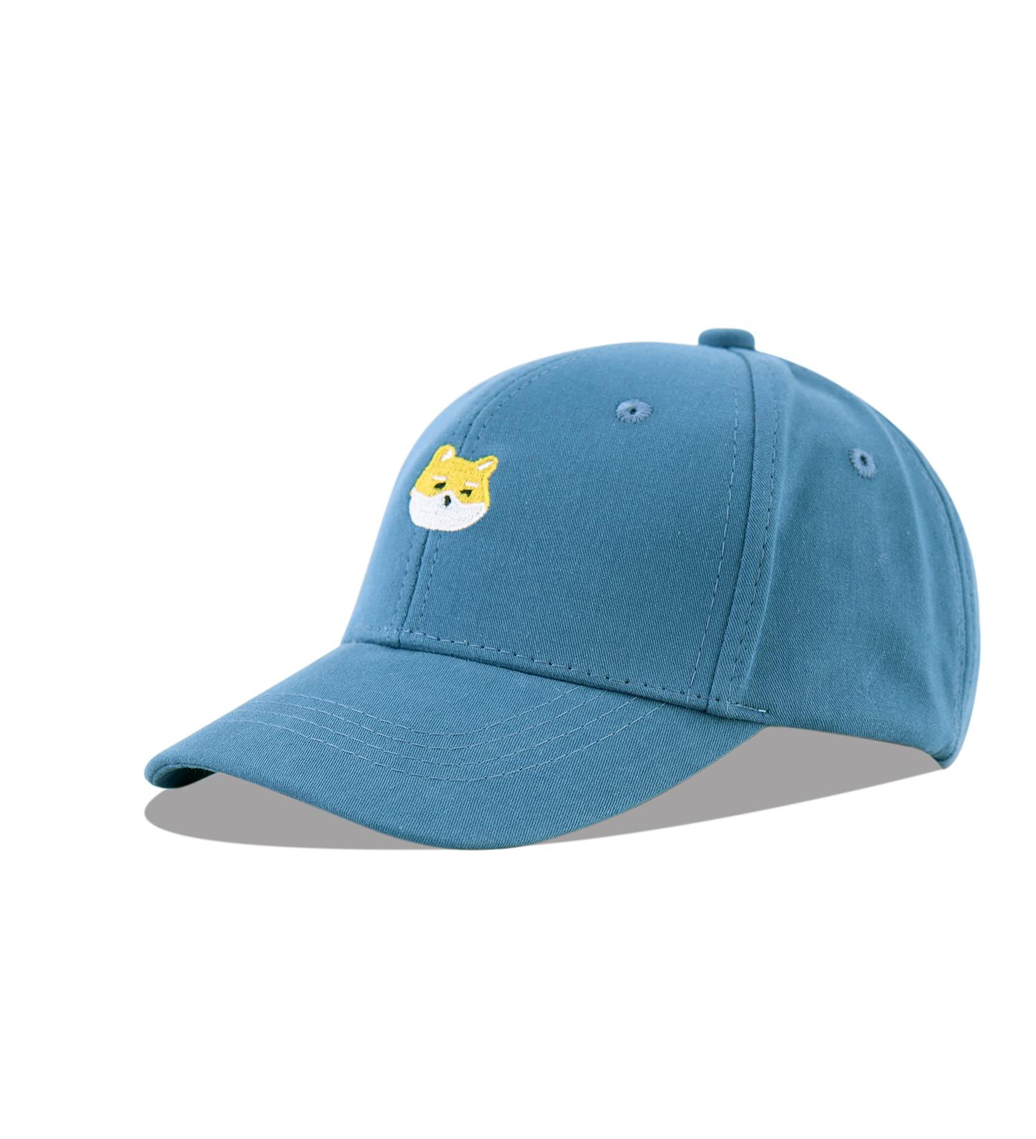 LANGZHEN Kids Plain Baseball Cap Hat | Adjustable Sun Hat for Boys and Girls 2-4 Years | 100% Cotton | Embroidered Blue - Buy Online on SooperMarket.com