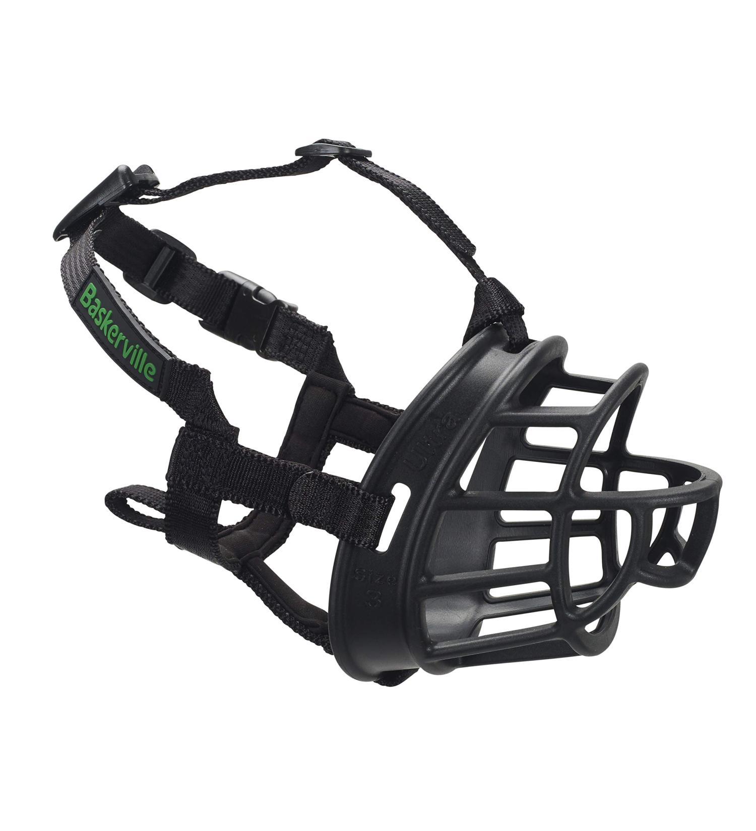Buy Baskerville Ultra Muzzle Size 6 - Patented Design for Dogs to Pant Eat & Drink - Perfect for Large Breeds Prevents Biting & Wild Animal Browsing - Buy Online on SooperMarket.com