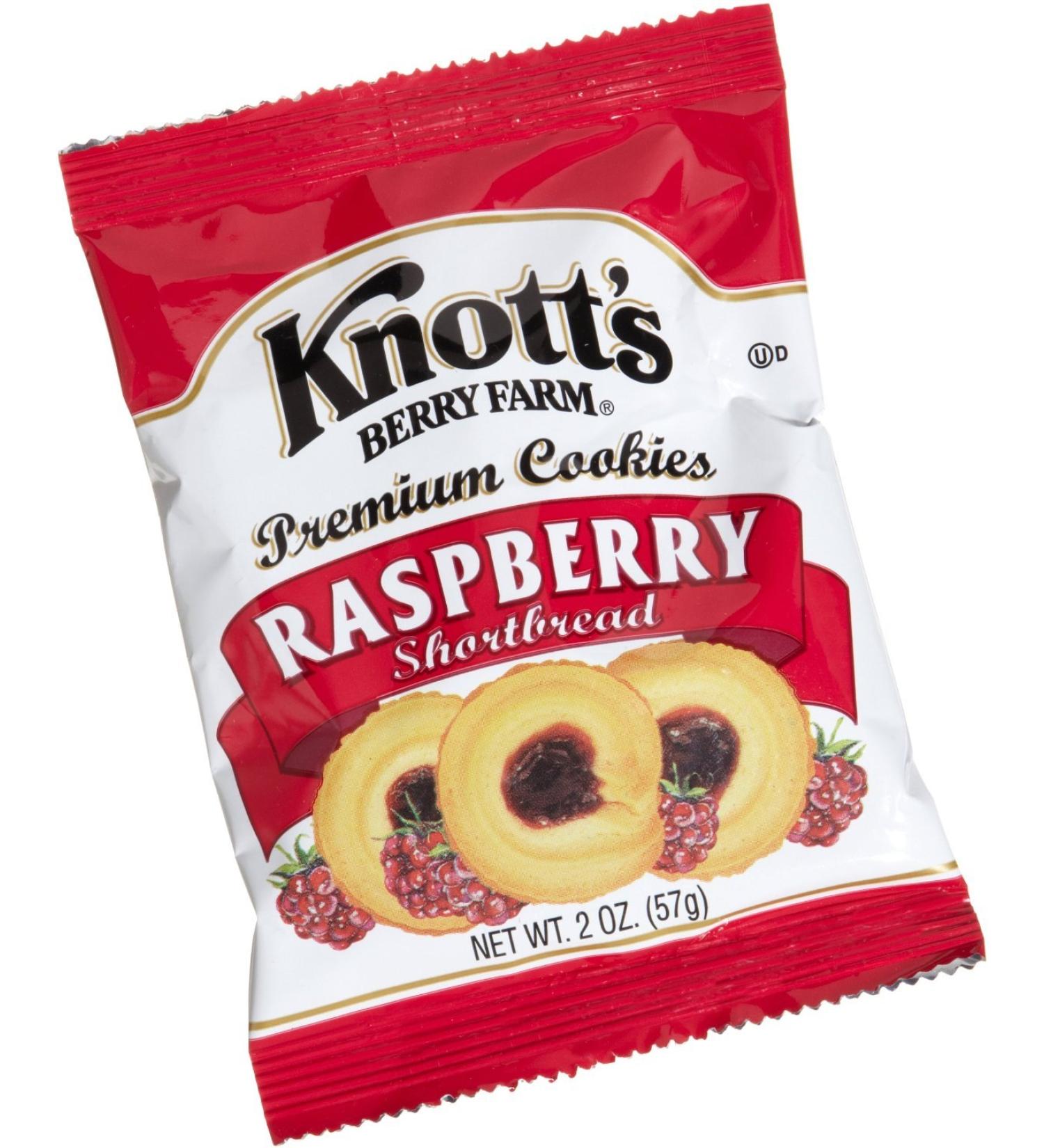 Knott's Berry Farm Raspberry Shortbread, 2-Ounce Packages (Pack of 8) Raspberry 2.0 Ounce (Pack of 8)