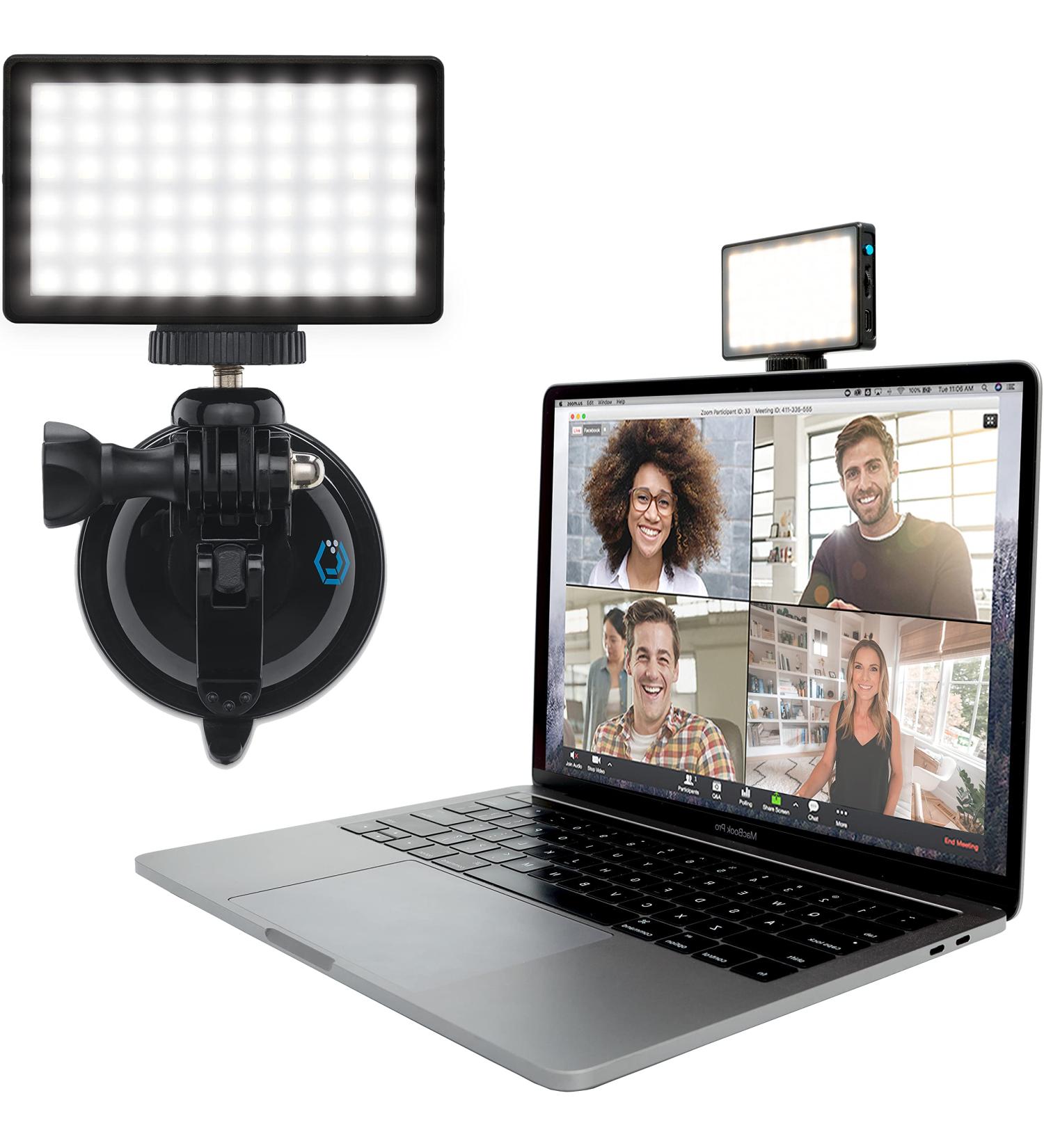 Lume Cube Video Conference Lighting Kit | Remote Working Lighting Accessory | Adjustable Brightness & Color Temperature | Laptop Mount Included - Buy Online on SooperMarket.com