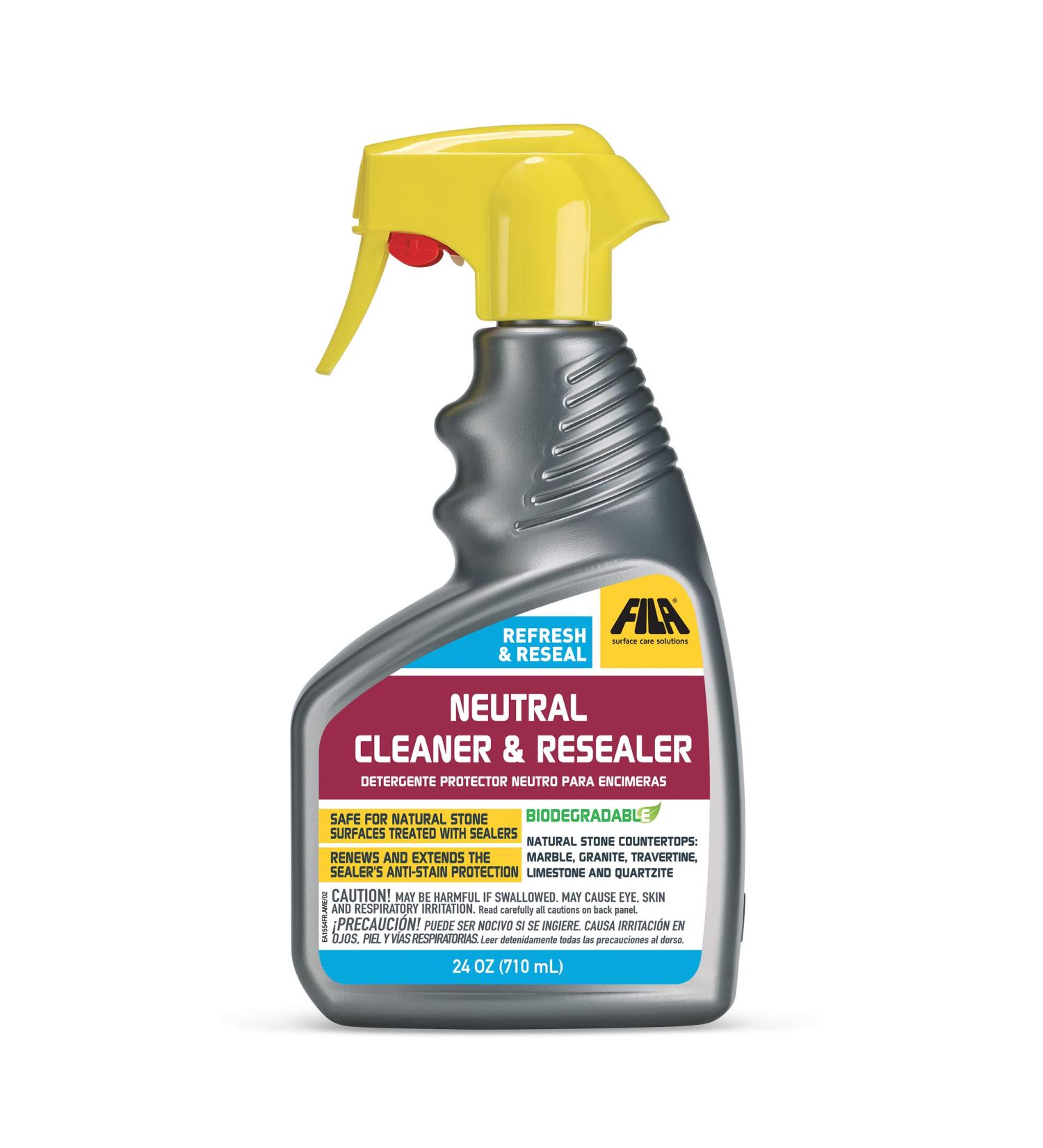 FILA Surface Care Solutions REFRESH & RESEAL Countertop Sealer 24 OZ - Marble Cleaner Sealer - Buy Online on SooperMarket.com