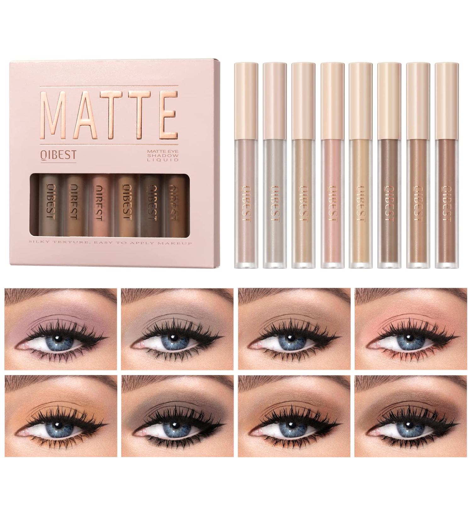 URQT 8 Colors Liquid Matte Eyeshadow Set - High-pigmented, Long Lasting Eye Makeup Kit - Buy Online on SooperMarket.com