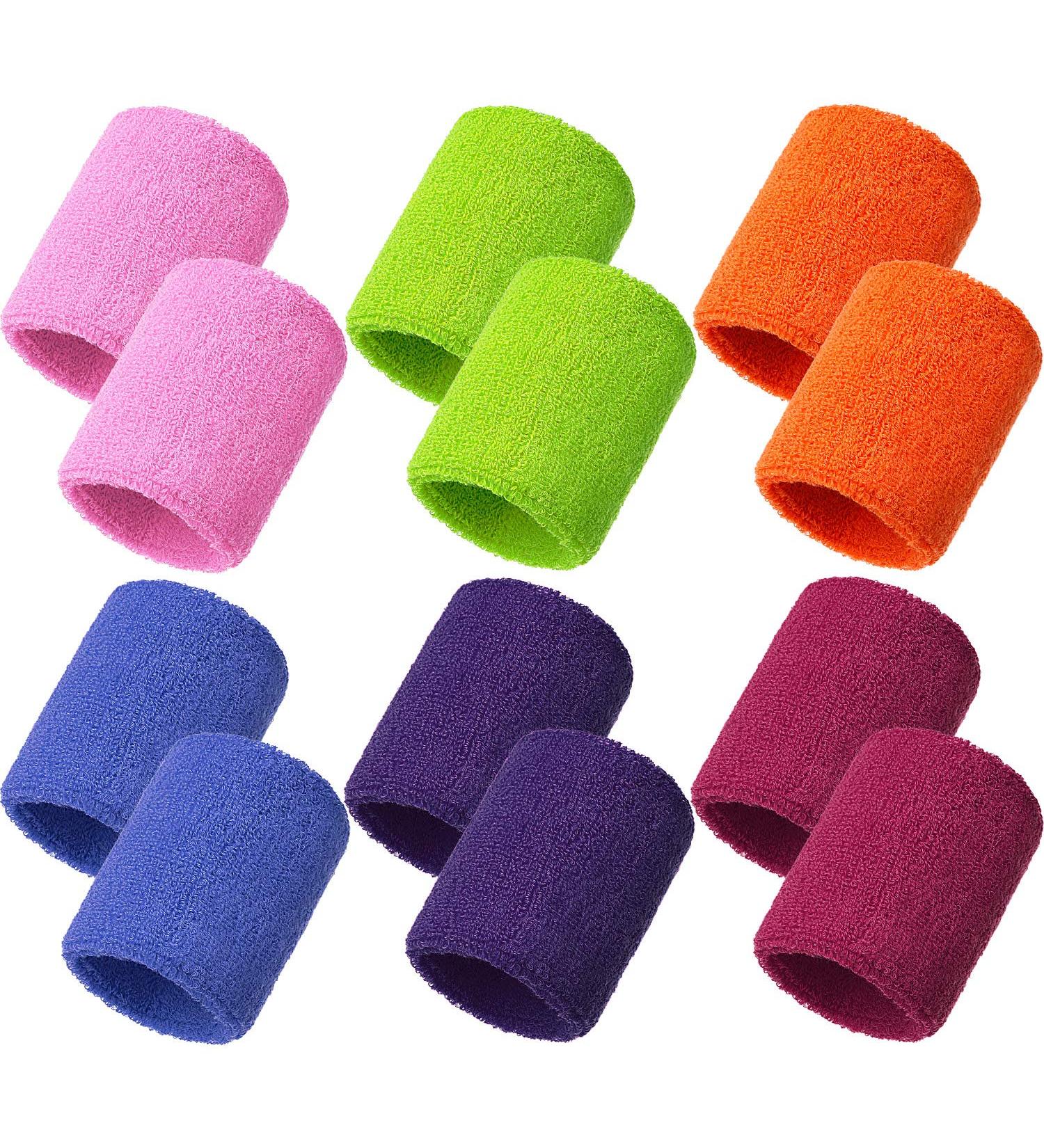 Bememo Cotton Welding Bands for Women & Men - Multi-Colored 12 Pieces - Perfect for Tennis Basketball Running & Gym Training - Buy Online on SooperMarket.com