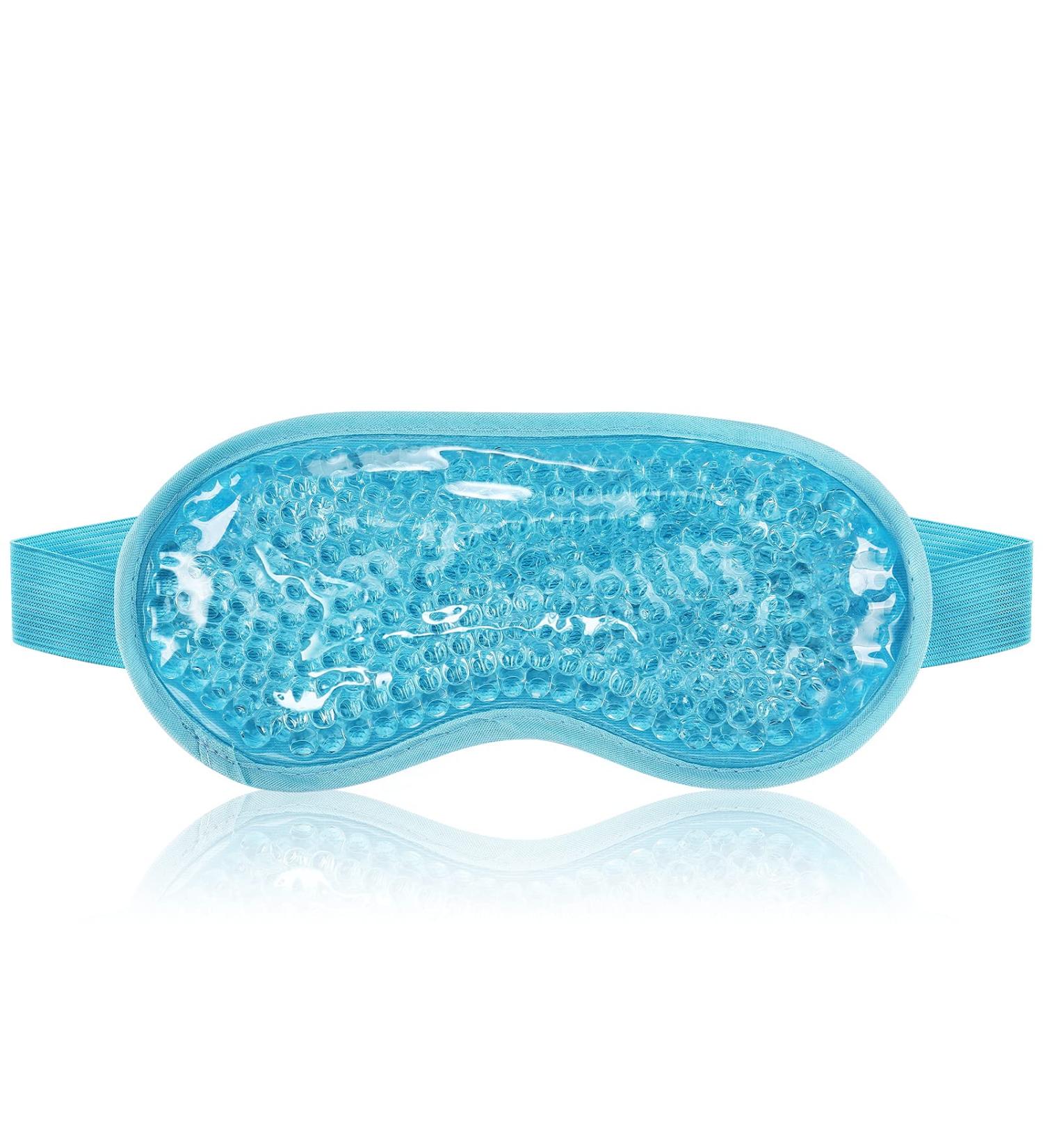 KOLTECH Cooling Gel Eye Mask - Reusable Hot Cold Pack for Stress Relief & Eye Care (Blue) - Buy Online on SooperMarket.com