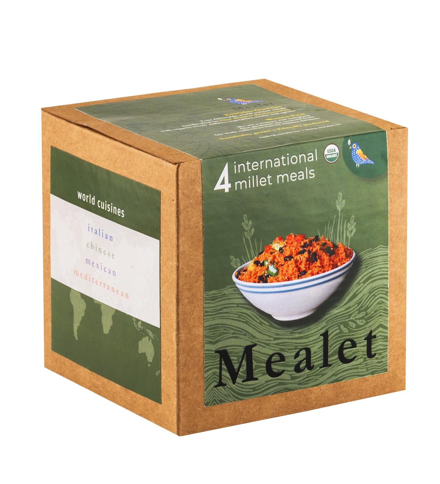 Mealet 4 Organic International Millet Meals - High Protein, Plant-Based, Gluten-Free, Ready in 10 min (Combo 4 Pack) - Buy Online on SooperMarket.com
