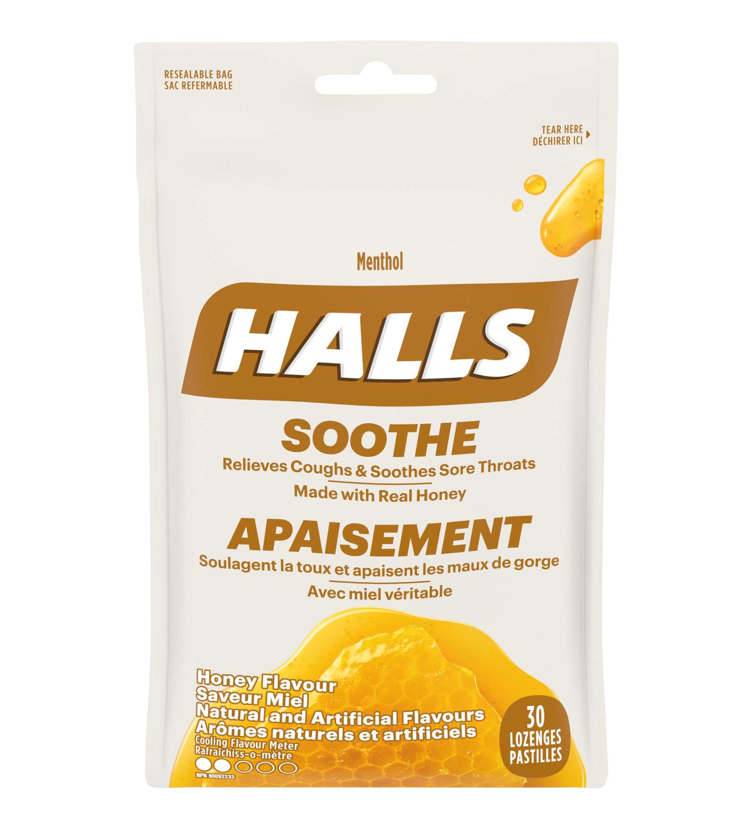 HALLS Menthol Honey 30 Count Bag Pack of 12 Menthol Honey Honey 30 Count (Pack of 12) - Buy Online on SooperMarket.com