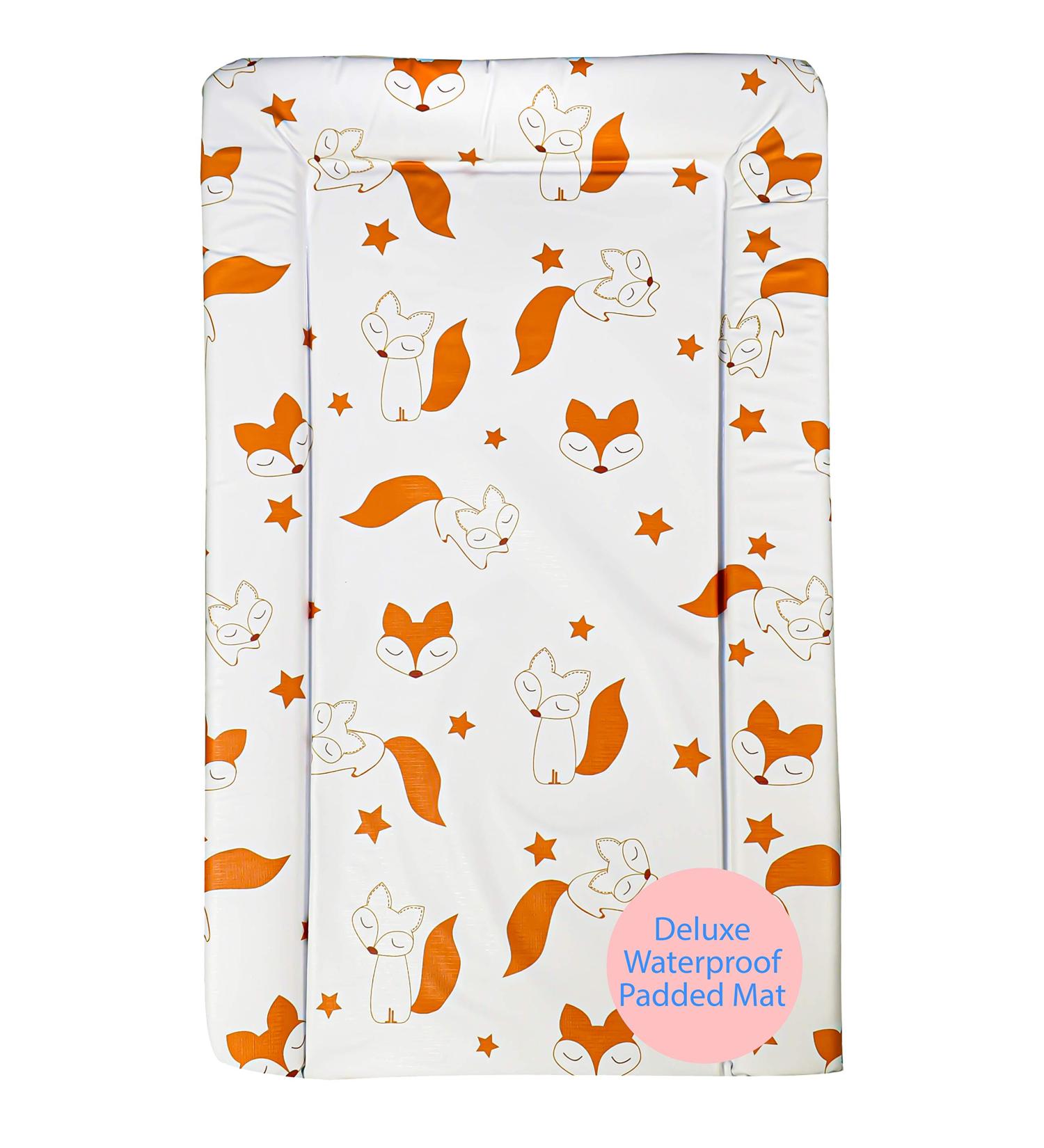 Callowesse Baby Changing Mat 79x47cm | Waterproof, Portable, Foldable | Red Foxes Design - Buy Online on SooperMarket.com