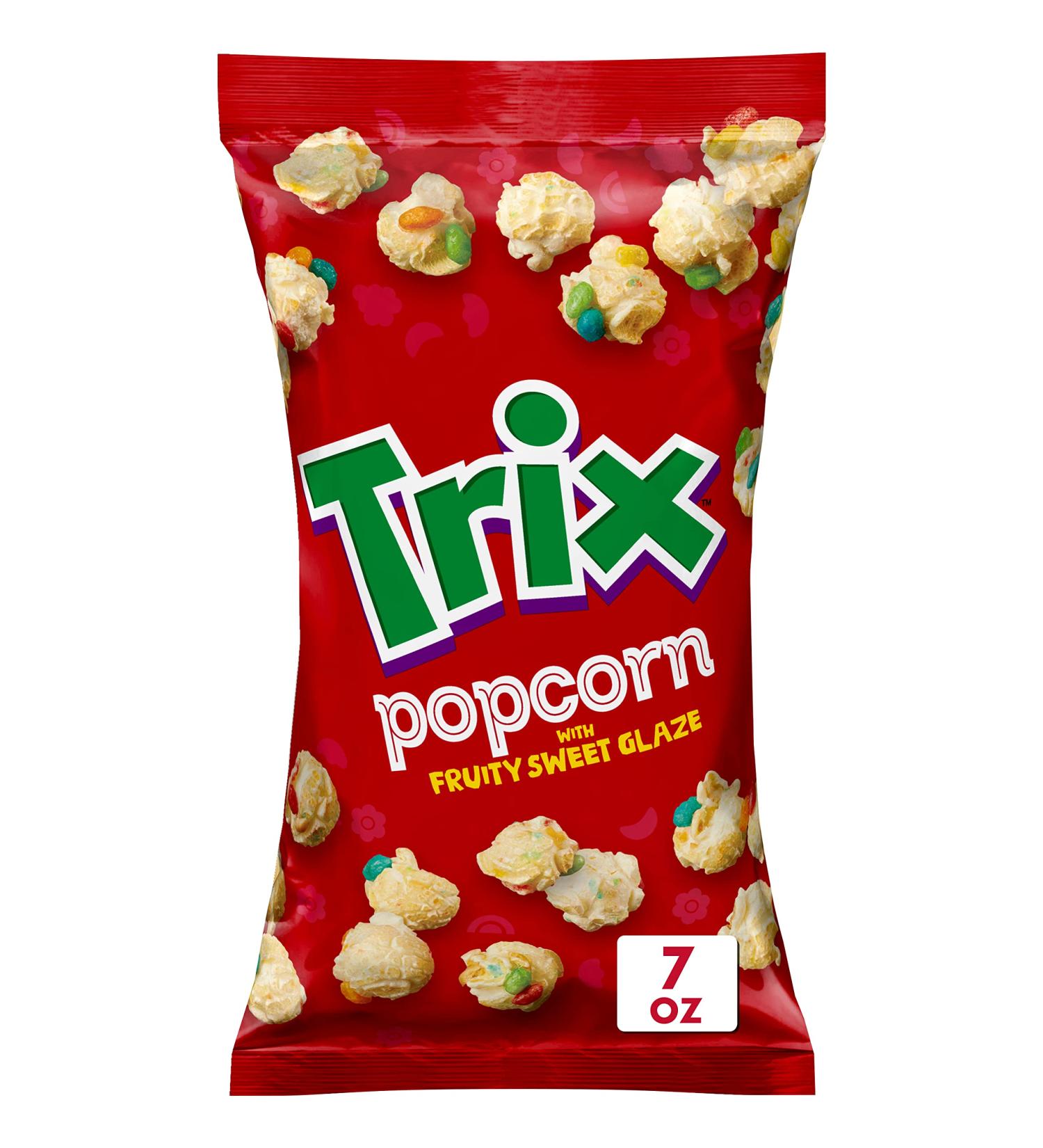 Trix Popcorn Snack with Fruity Sweet Glaze - 7 oz Snack Bag - Buy Online on SooperMarket.com