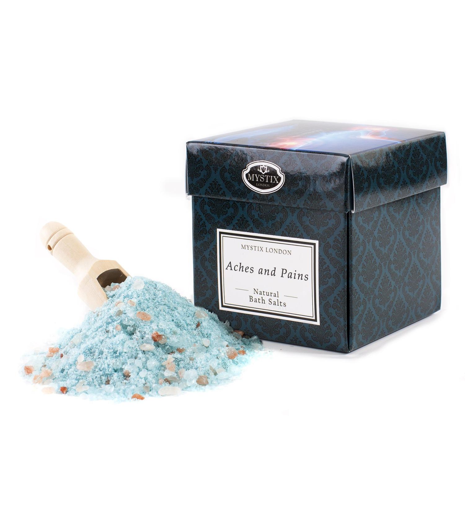 Mystix London Aches & Pains Bath Salts - 350g for Relaxation & Relief | International Shipping - Buy Online on SooperMarket.com