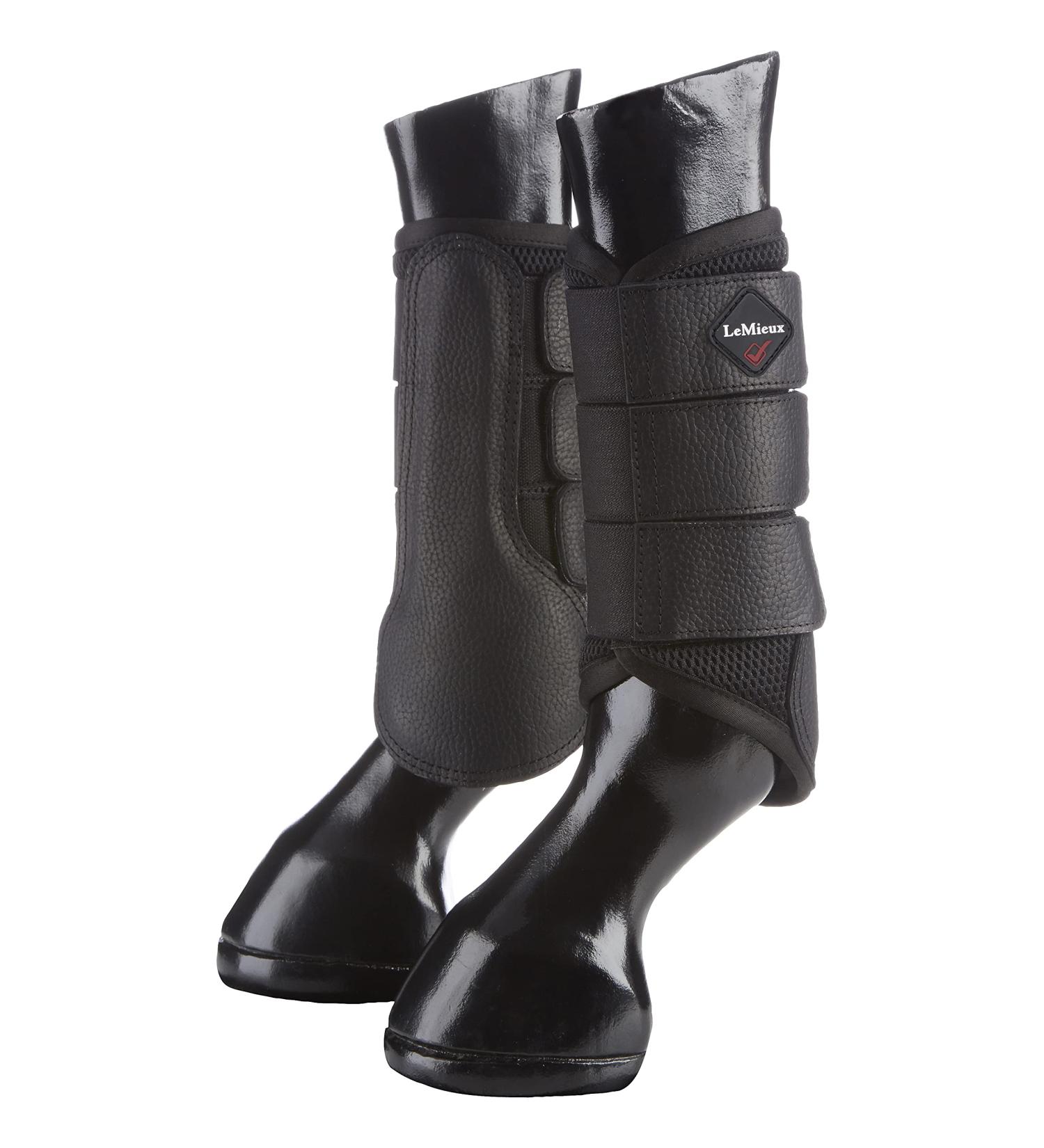 LeMieux Mesh Brushing Horse Boots - Protective Gear and Training Equipment - Equine Boots Wraps & Accessories Large Black - Buy Online on SooperMarket.com