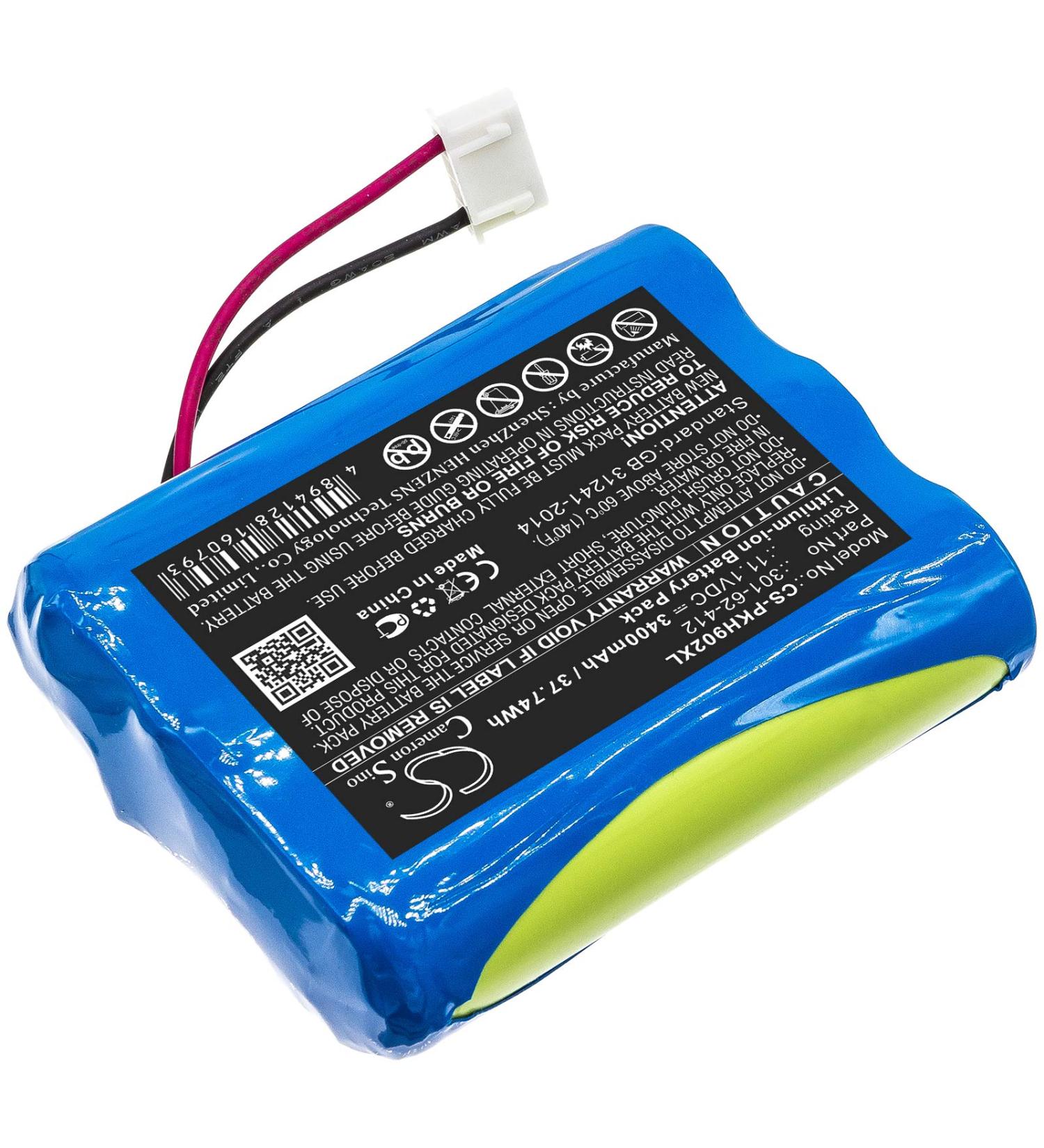 Replacement Battery for Peaktech P 9020 P9020A P9021 3400mAh/11.1V Compatible Replacement Part 301-62-412 - Buy Online on SooperMarket.com