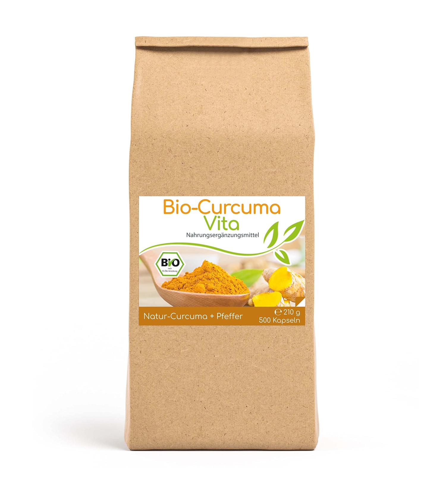 Cellavita Bio Curcuma Vita - 500g Organic Turmeric Powder with Black Pepper & Saffron | 4-Month Supply - Buy Online on SooperMarket.com