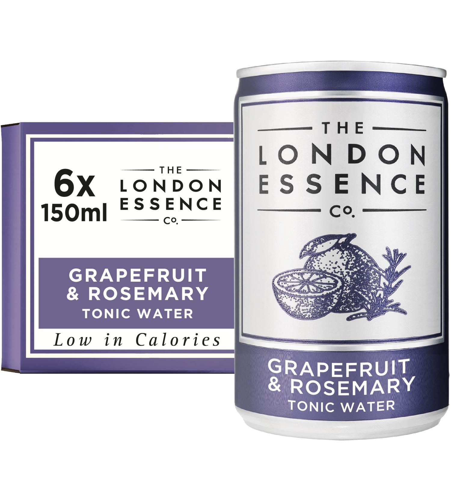 The London Essence Co. Rosemary Grapefruit & Rosemary 6-Pack 150ml Cans - Buy Online on SooperMarket.com