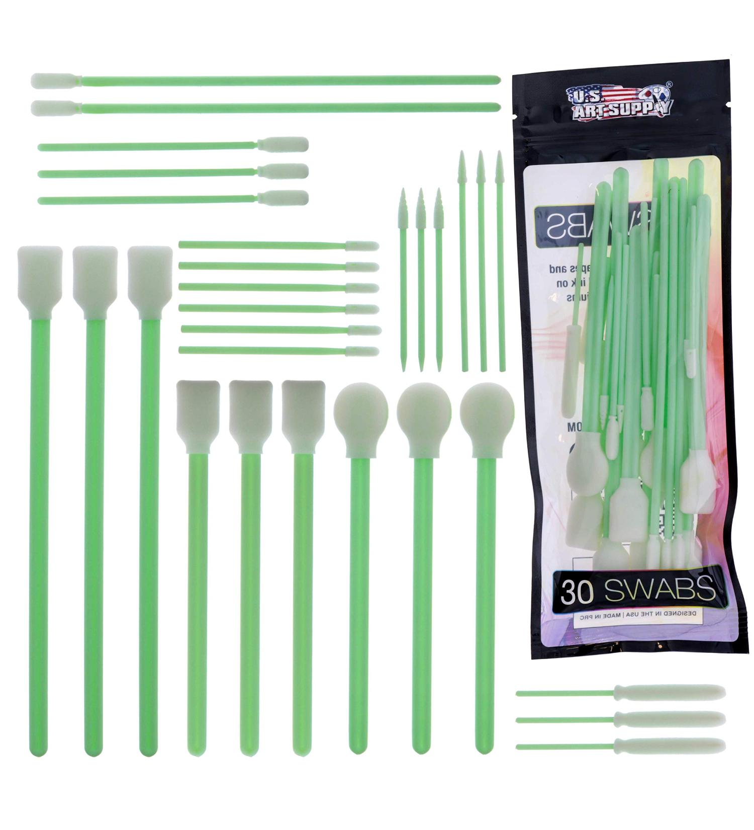 U.S. Art Supply Alcohol Ink Blending Swabs - Foam Tip Brushes for Mixing, Blending, and Lift Ink on Yupo Paper and Craft Mediums - Buy Online on SooperMarket.com