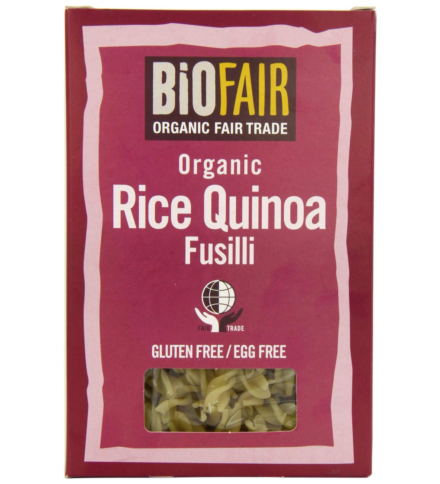 NIL Biofair Organic Fair Trade Rice Quinoa Fusilli 250g - Buy Online on SooperMarket.com