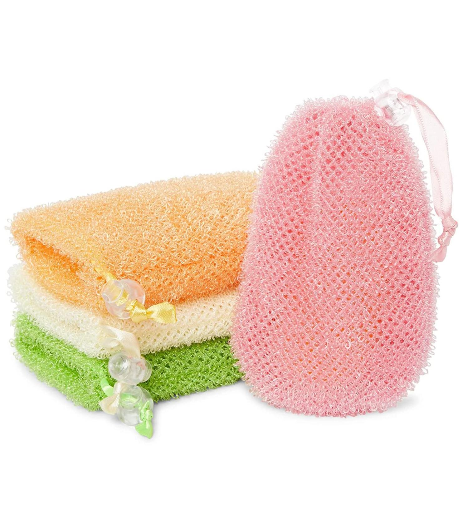 Juvale Soap Exfoliating Bag 4 Pack - 3.5 x 6 Inches - Shower Essential in 4 Colors - Buy Online on SooperMarket.com