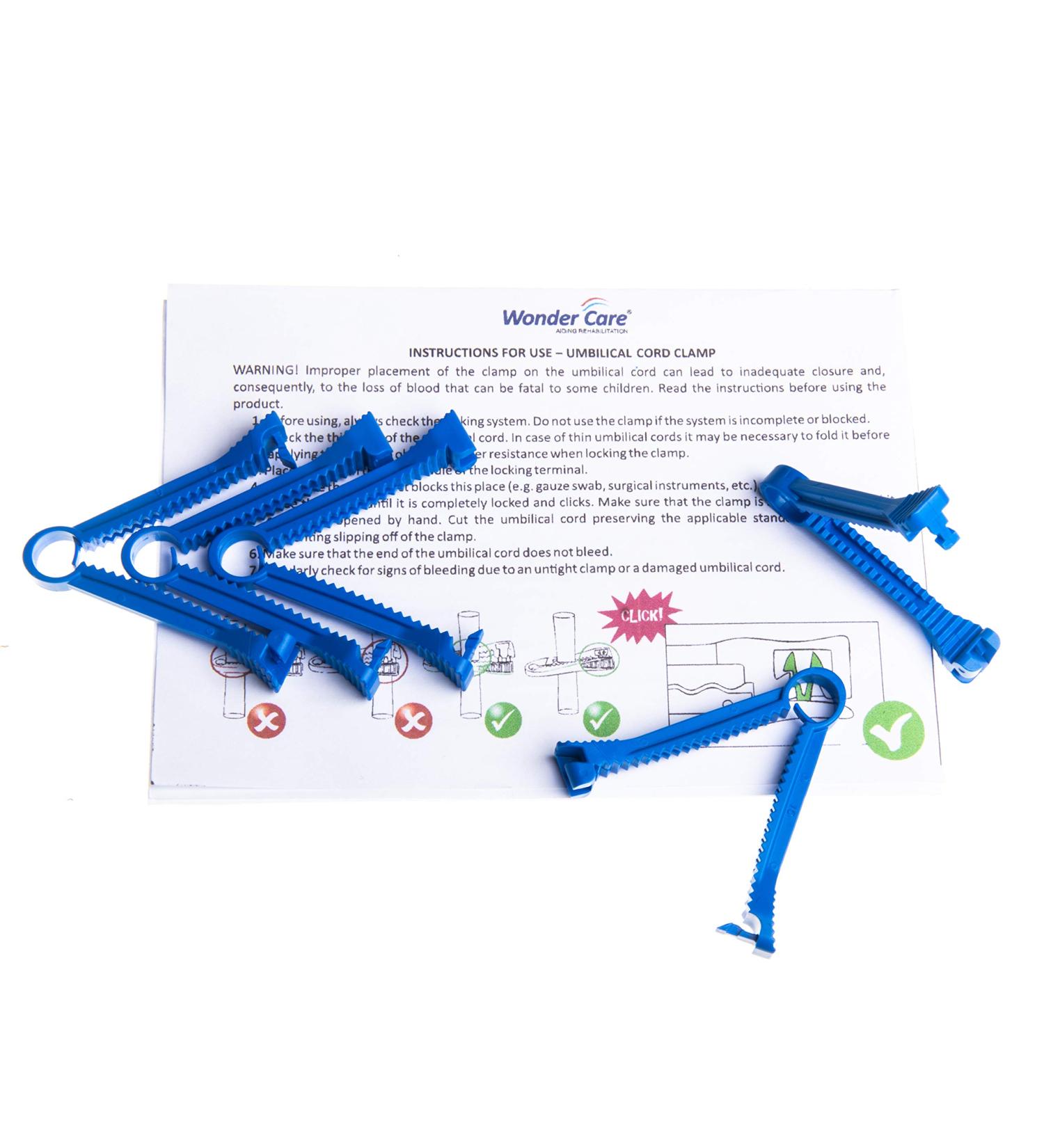 Wonder Care Umbilical Cord Clamps for Puppies & Kittens - Reusable 5 Count - Essential Pet Supplies - Buy Online on SooperMarket.com