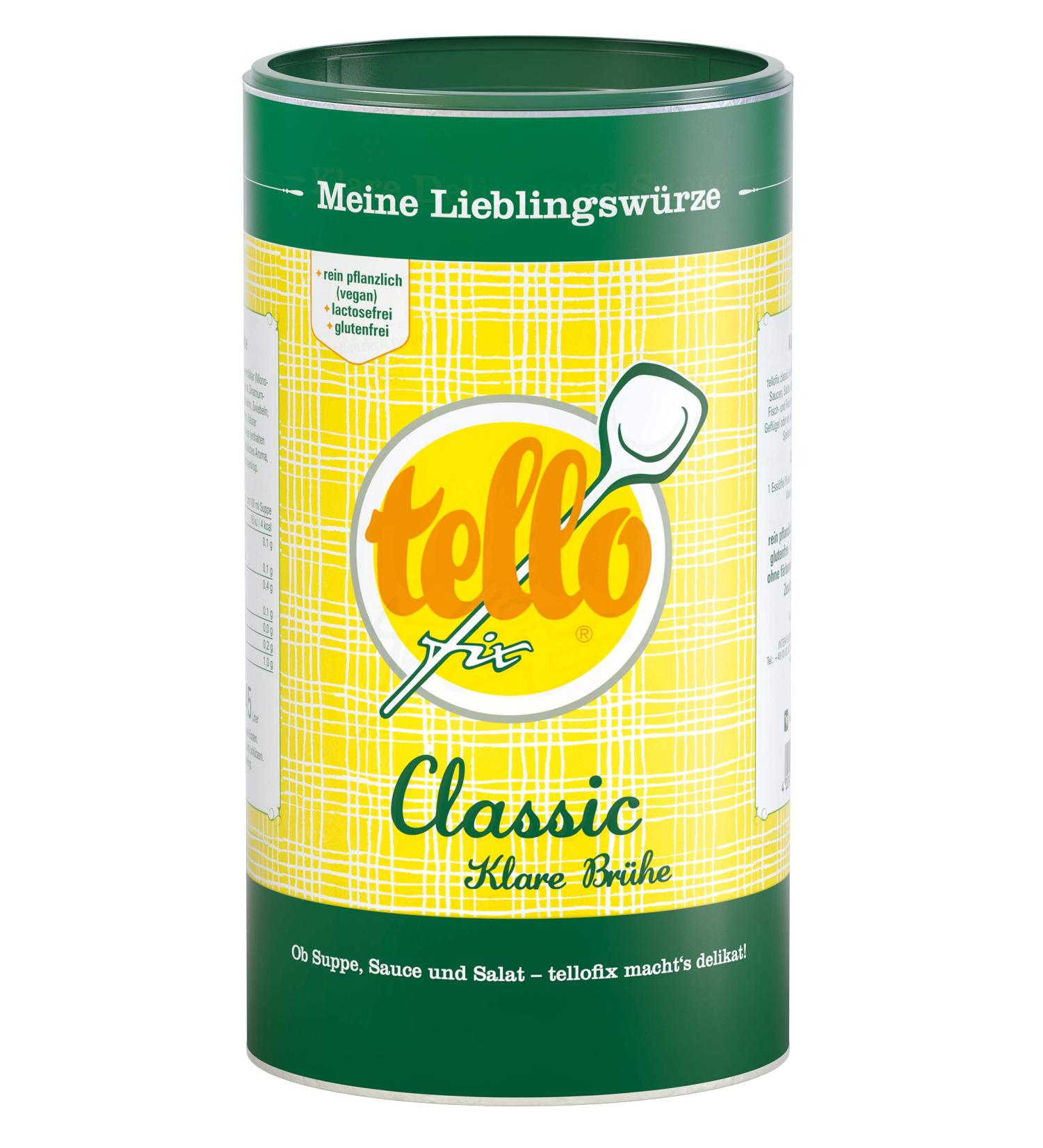 Buy Tellofix Classic Clear Broth - Versatile Low-Calorie Vegetable Broth - 900g Universal Spice Agent - Buy Online on SooperMarket.com