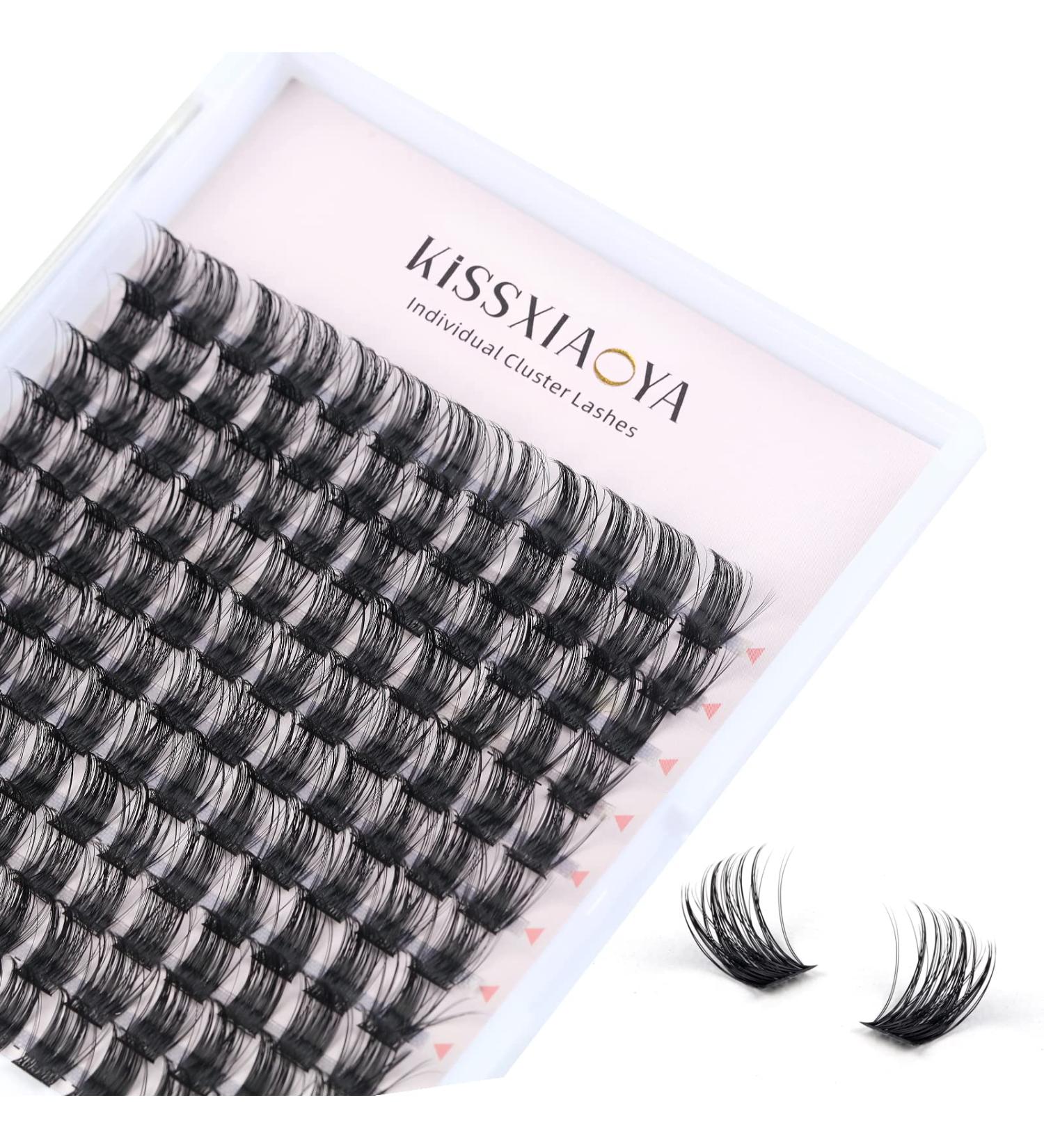 144Pcs Individual Cluster Lashes D Curl 14mm - Soft Natural False Eyelashes for DIY Eyelash Extensions at Home - Pack of 1 - Buy Online on SooperMarket.com