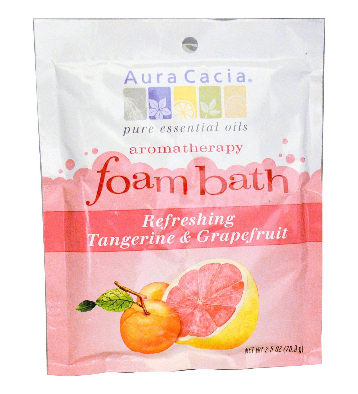 Aura Cacia Foam Bath Tangerine and Grapefruit -- 2.5 oz