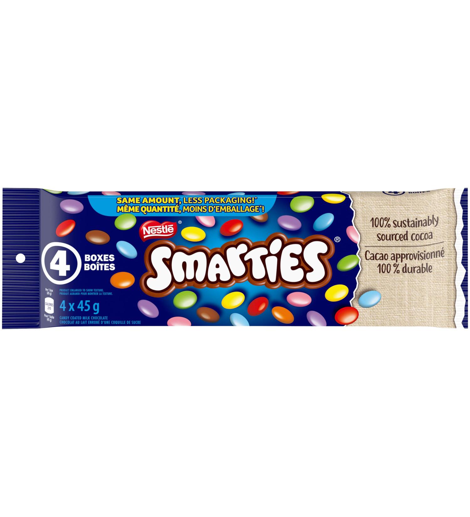 SMARTIES Multipack Candy Coated Chocolates 4 x 45 g - Buy Online on SooperMarket.com