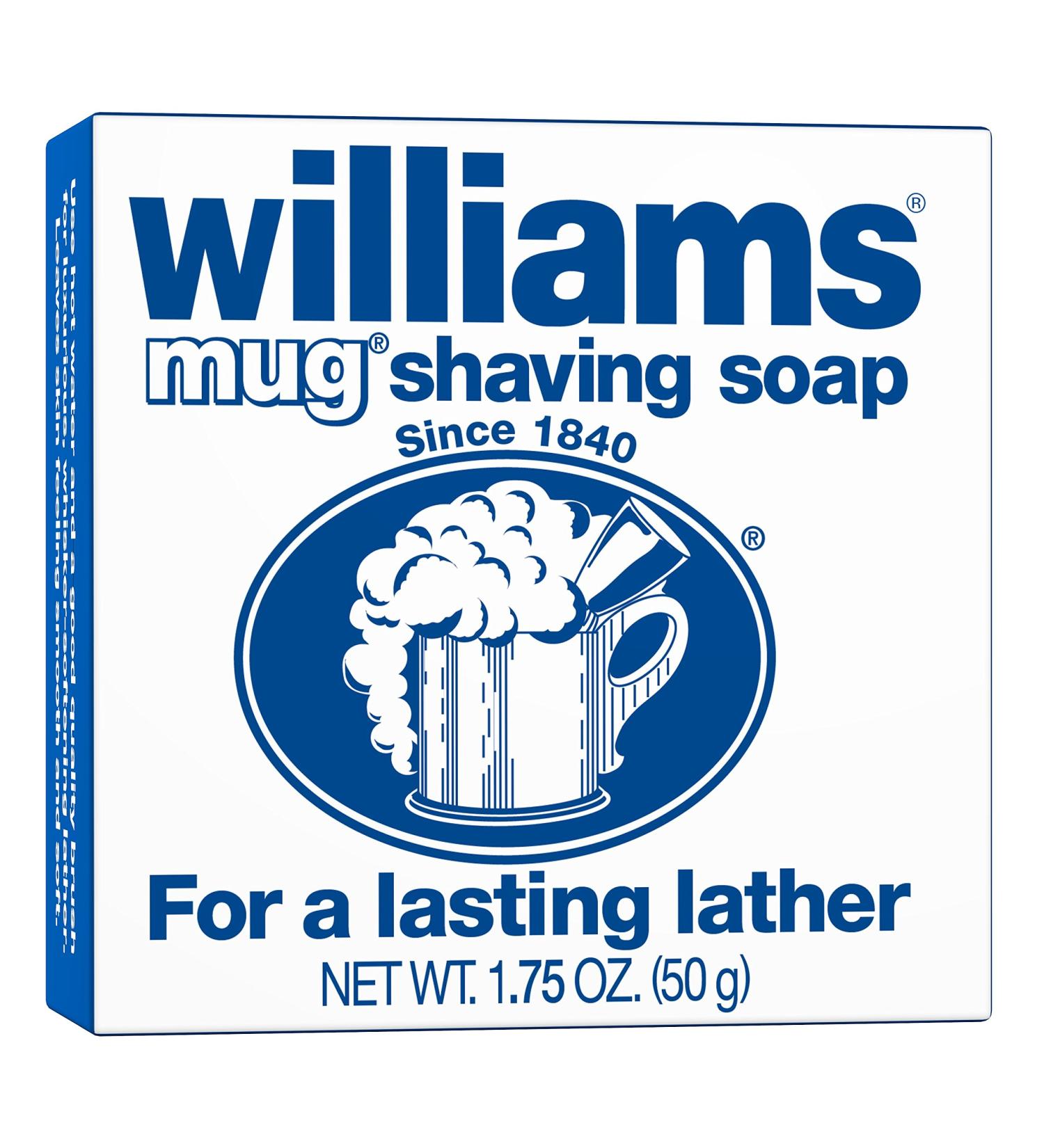 Williams Mug Shaving Soap 1.75 oz - Premium Men's Grooming Essential - Buy Online on SooperMarket.com