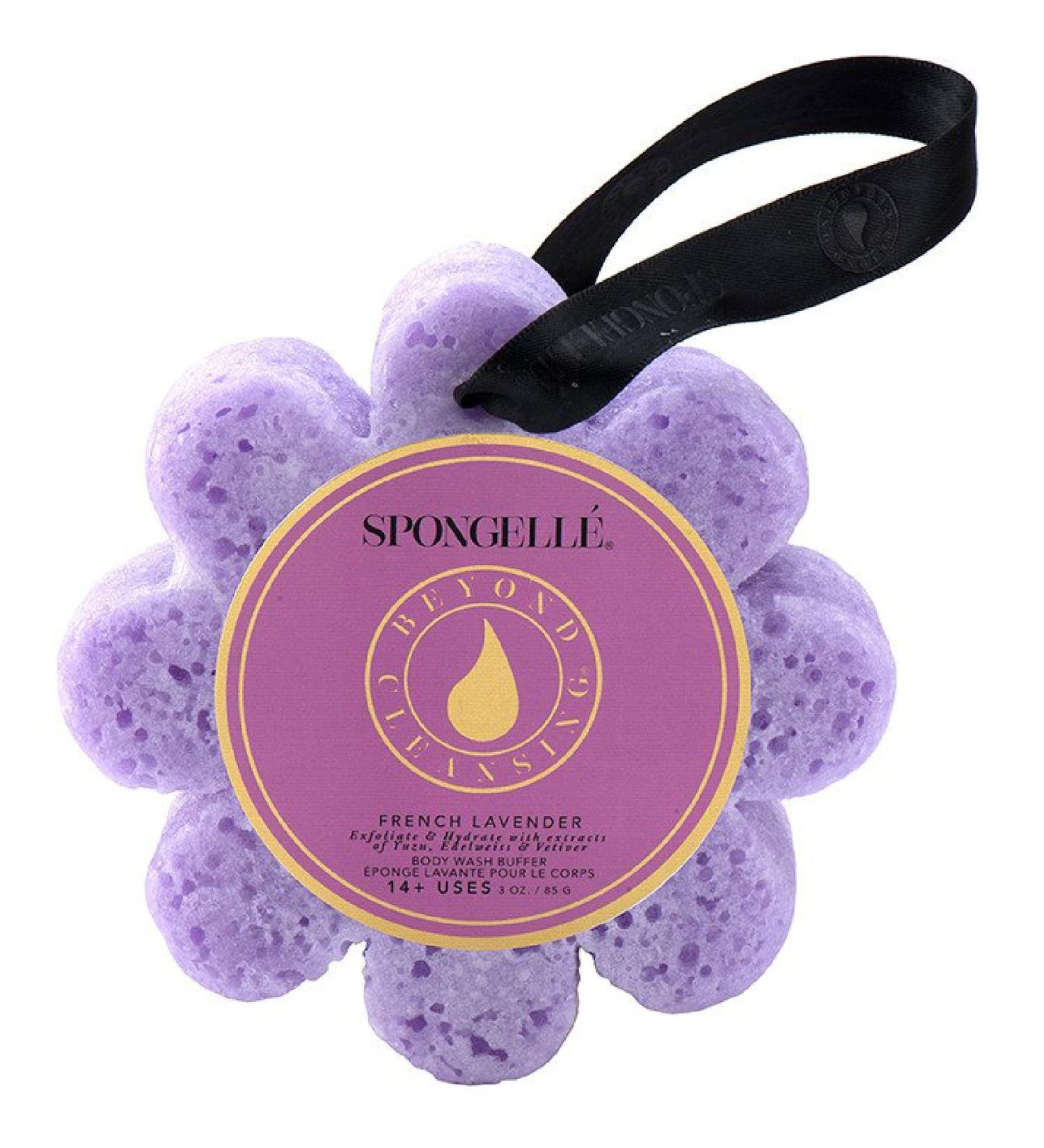 Spongelle French Lavender Beyond Cleansing Body Wash Infused Buffer 3 oz