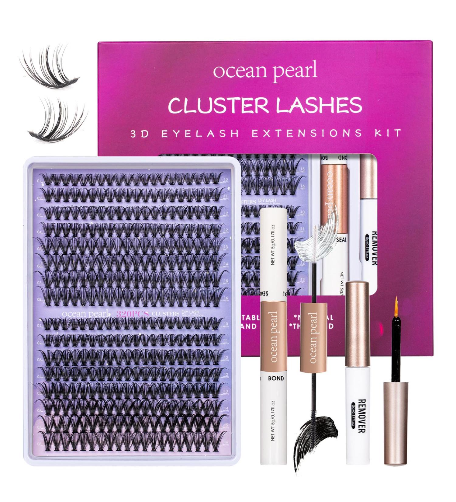 DIY Lash Extension Kit - 320 Pcs Natural Individual Lashes (10-16mm) with C/D Curl Glue & Tools for Home Use | Perfect for Beginners - Buy Online on SooperMarket.com