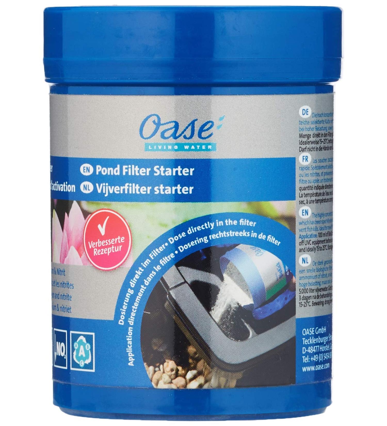OASE Aquaactiv Biokick 200ml - Pond Bacteria Starter for Fish & Garden Ponds | 10 000L Capacity | Boost Your Pond Health - Buy Online on SooperMarket.com