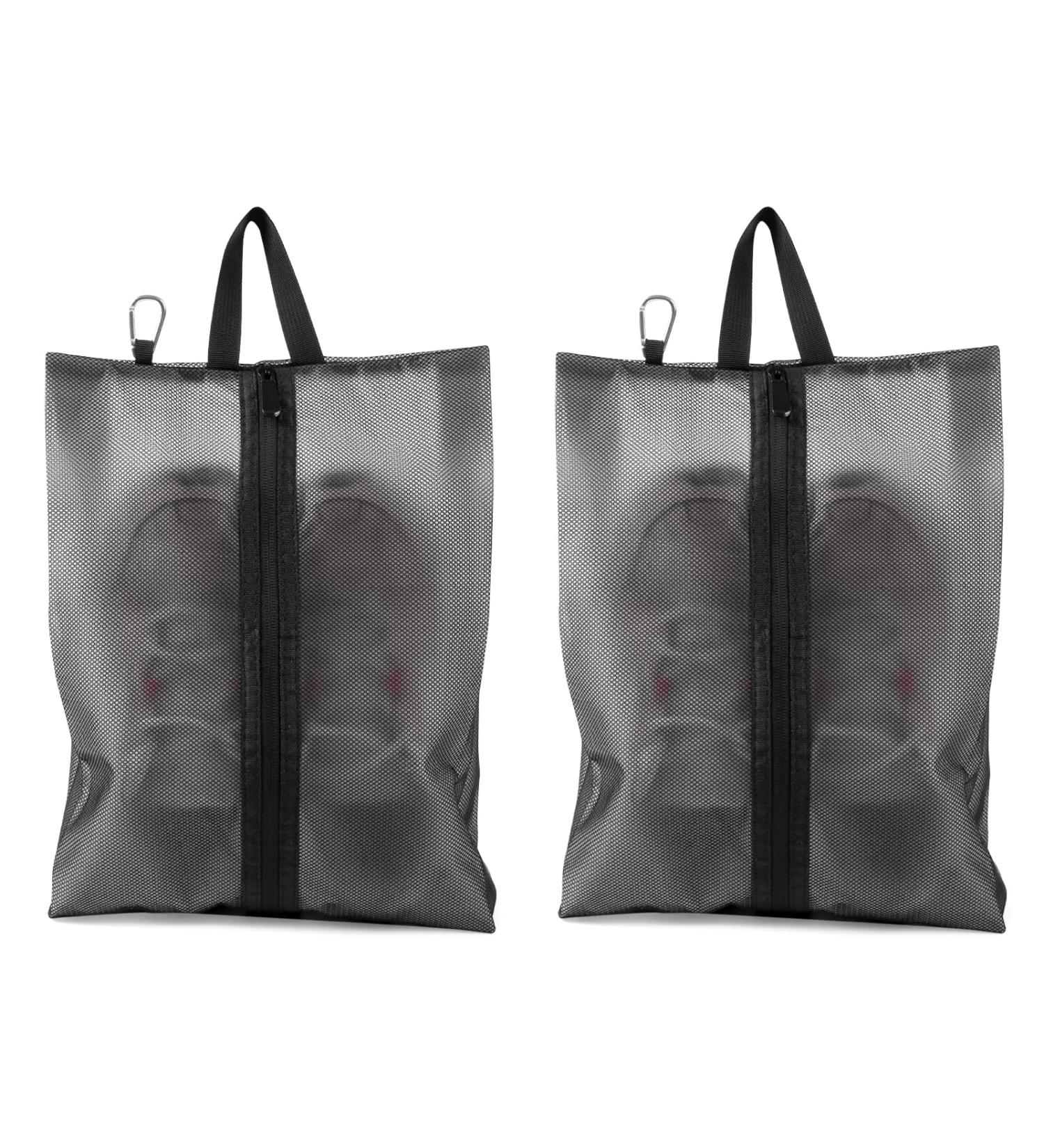 Quatish Shoe Bags for Travel - Waterproof Sneaker Bags (2 Pack) - XX-Large - Ideal for Golf Shoes - Men and Women - Zippered Dust Bags - Buy Online on SooperMarket.com