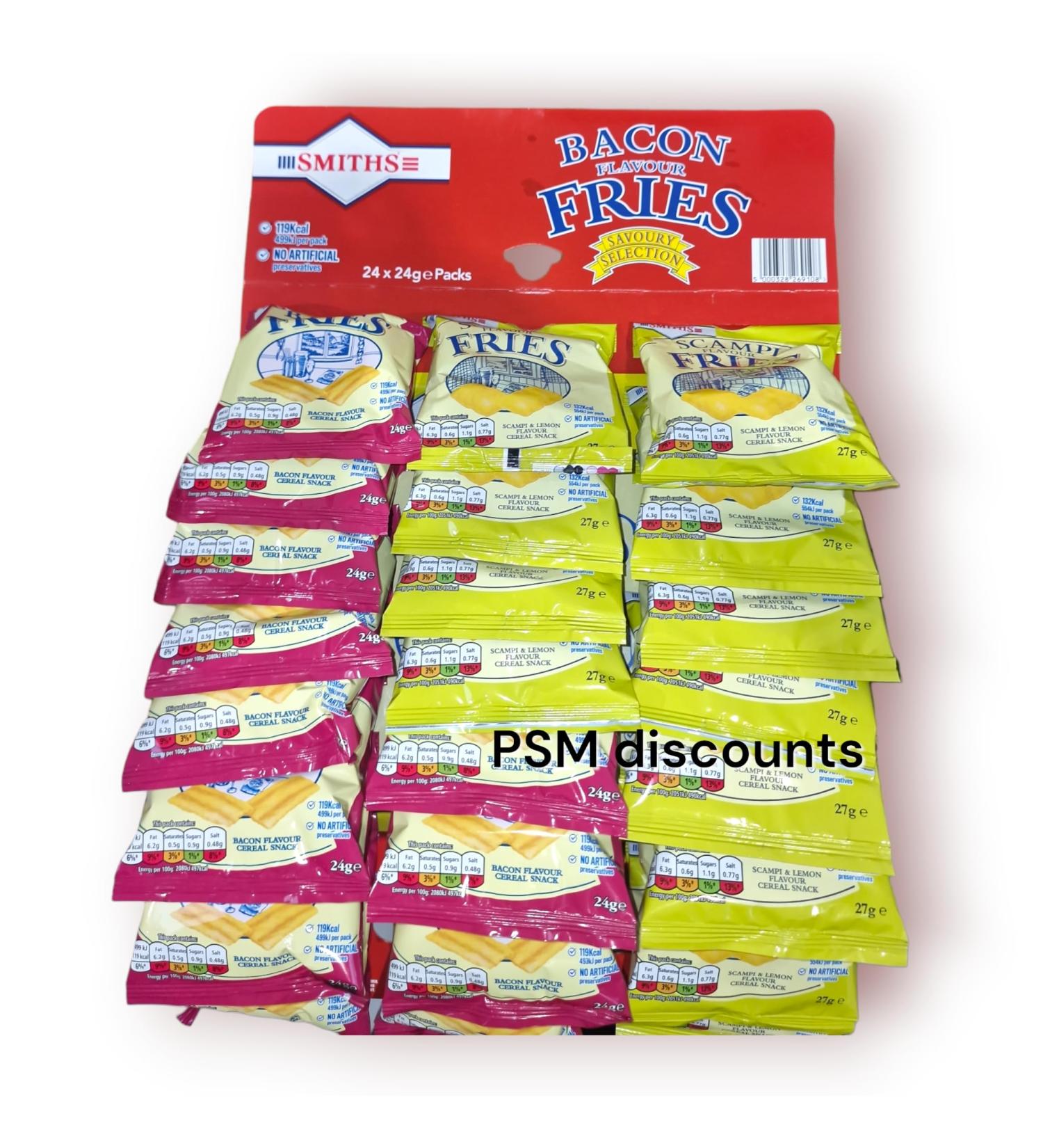 Smiths Scampi Bacon Card | 12 Scampi Fries | 12 Bacon Fries | Mixed card of Scampi Bacon - Buy Online on SooperMarket.com