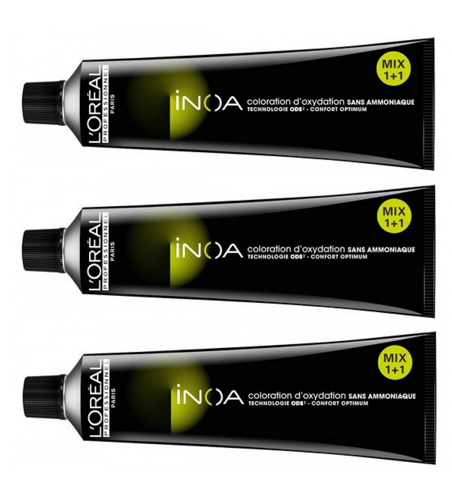 Loreal 3 pack Loreal INOA 8.3 Light Blonde Gold - Gold base tone hair color without ammonia 3 x 60 ml