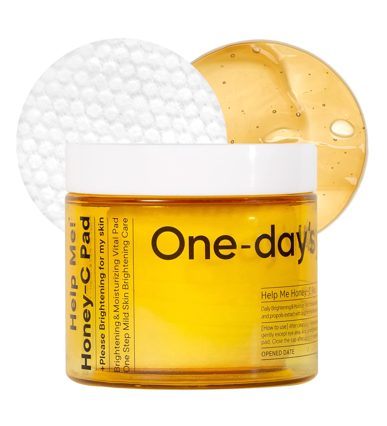 Honey-C Pad One Step Mild Skin Care 60 Pads: Daily Toner for Skin Moisturizing & Brightening - Hypoallergenic Korean Skincare - Buy Online on SooperMarket.com